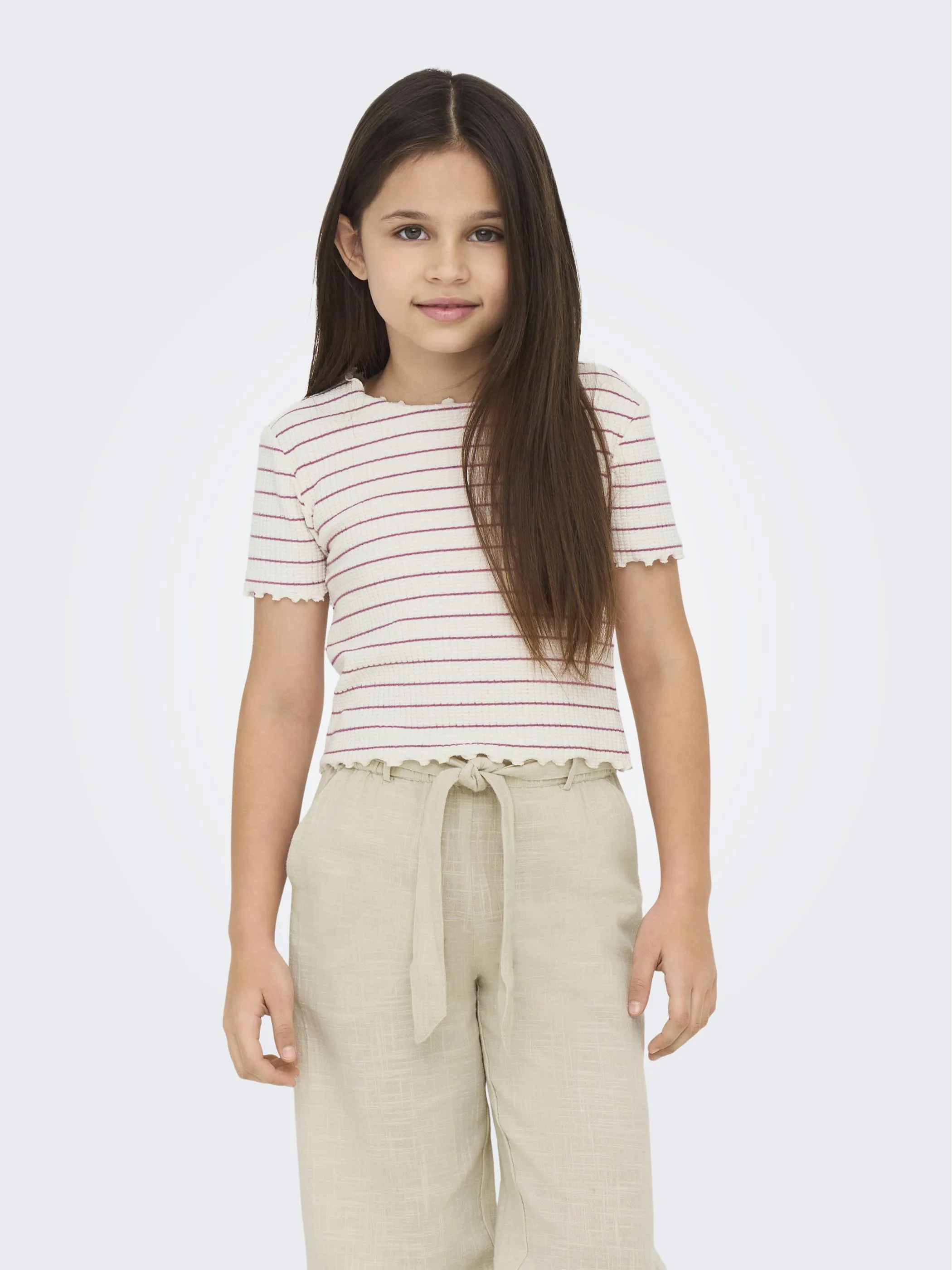 Kids Only 15342467 KOGANITS S/S CROPPED Weiß 909901 177930001 5