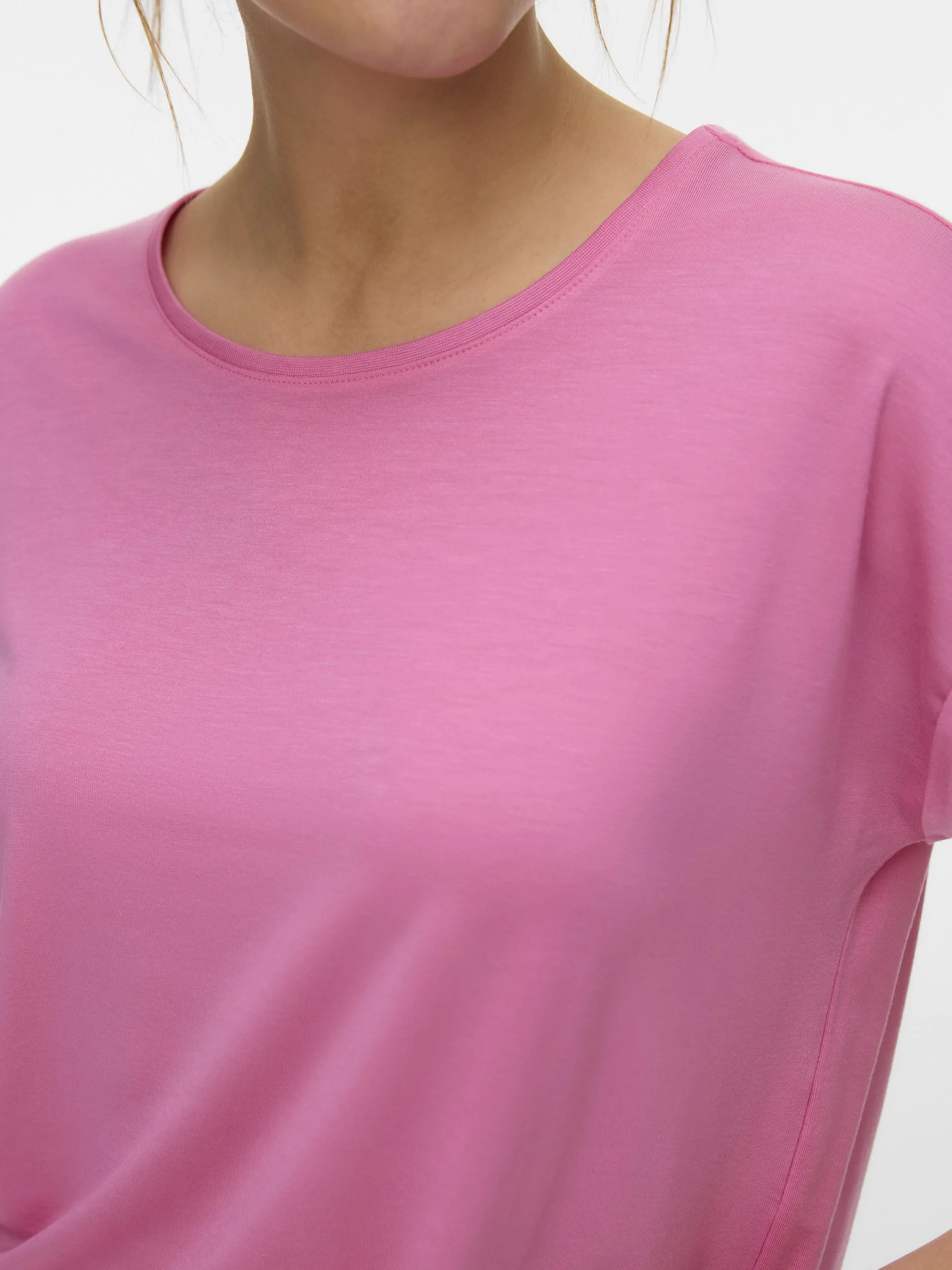 Vero Moda 10284468 VMAVA PLAIN SS TOP GA Pink 873829 294297 3
