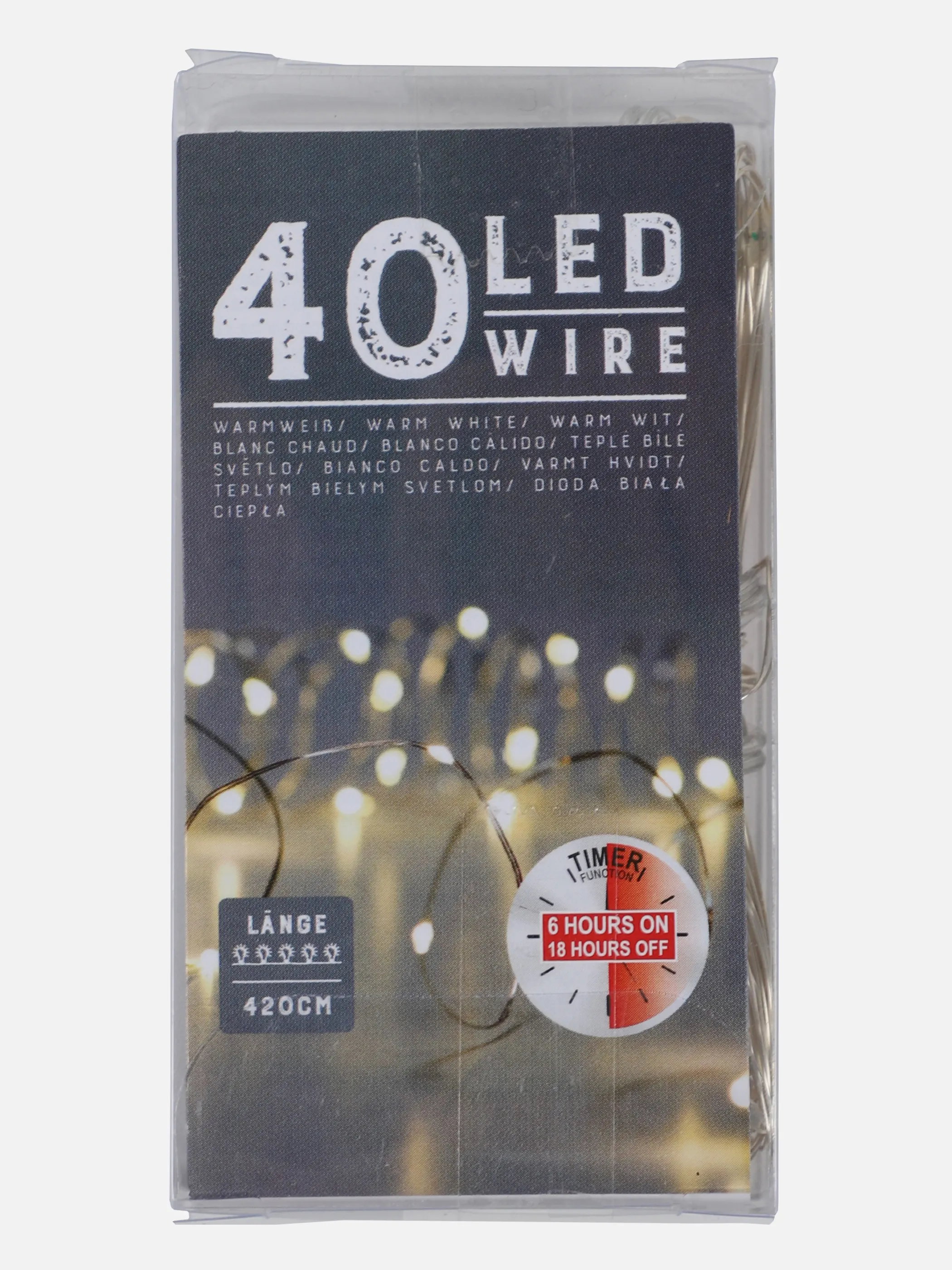 Weihnachten Lichterkette Miko mit Timer 40 Weiß 862805 SONST 1