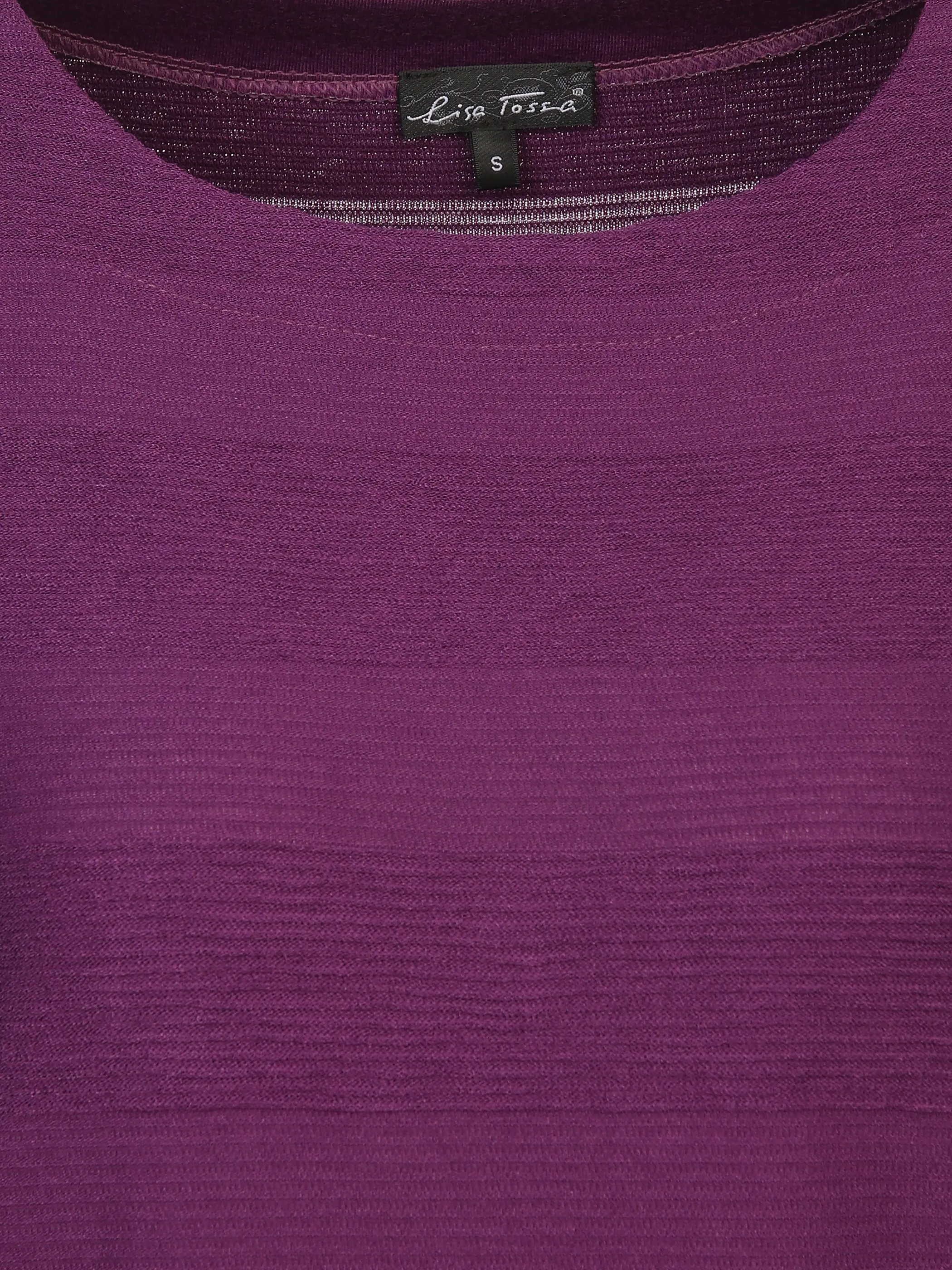 Lisa Tossa Da-Struktur-Ringel-Shirt Lila 897653 PFLAUME 3