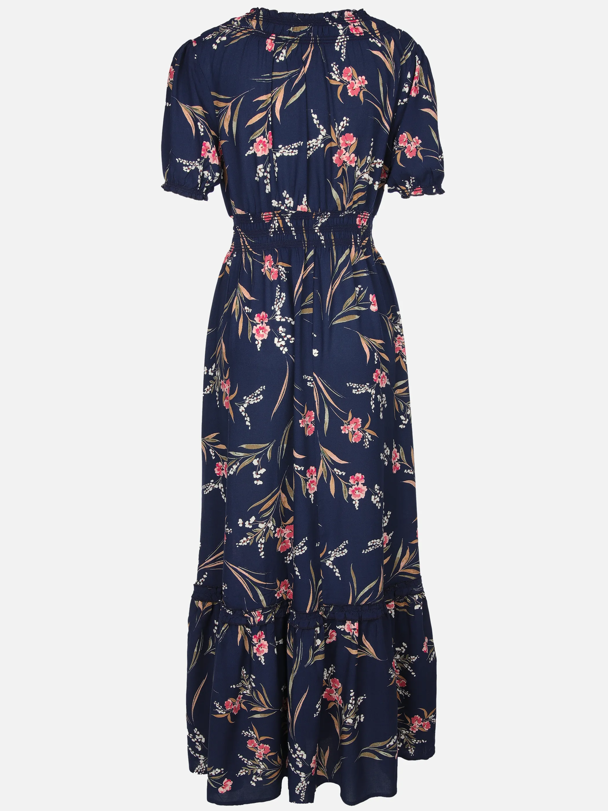 Apricot 757615 Apricot Watercolor Floral Smock Maxi Dress Marine 918381 NAV 2
