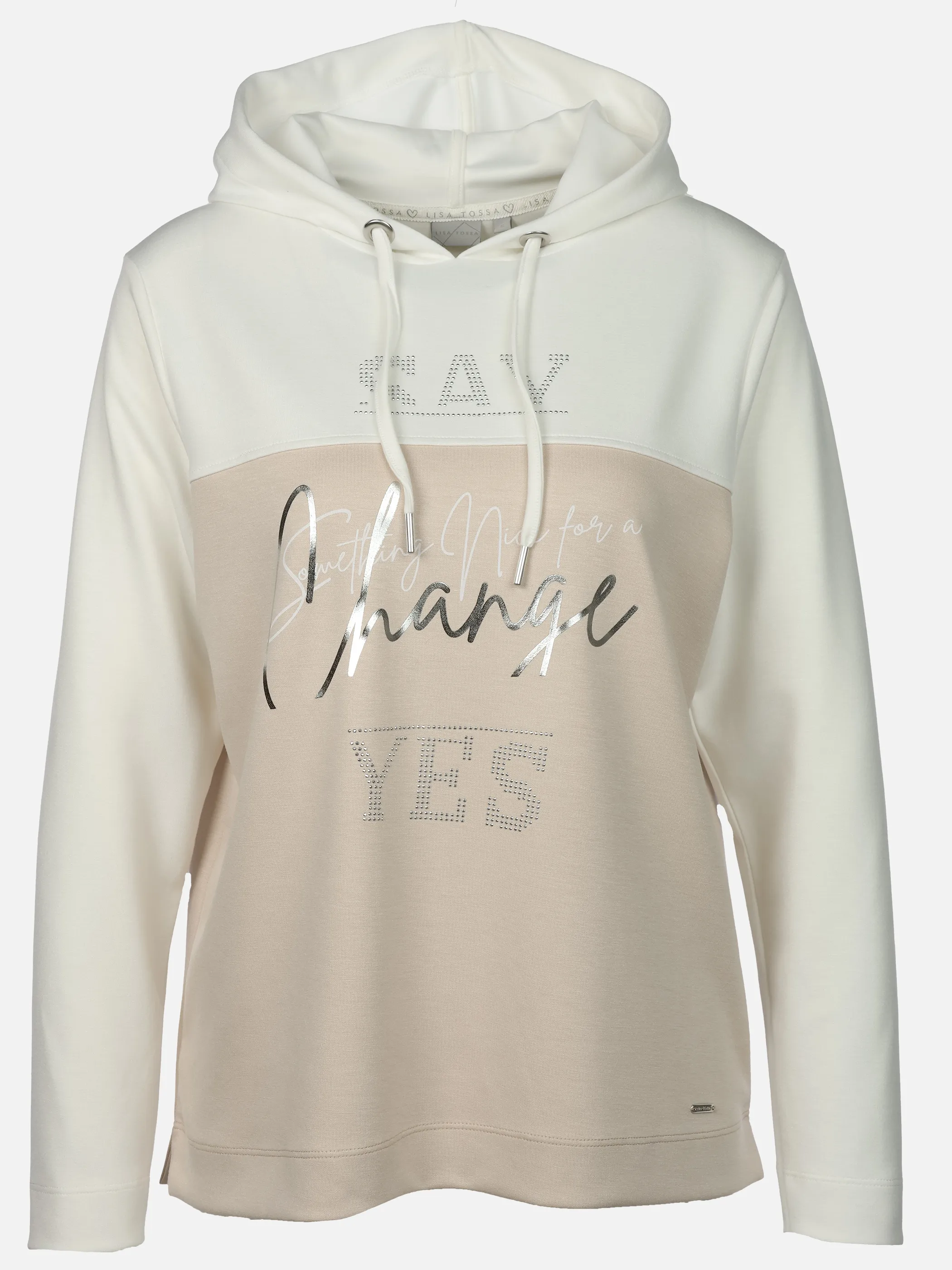 Lisa Tossa Da-Sweatshirt m. Print Beige 925981 FRENCH 1