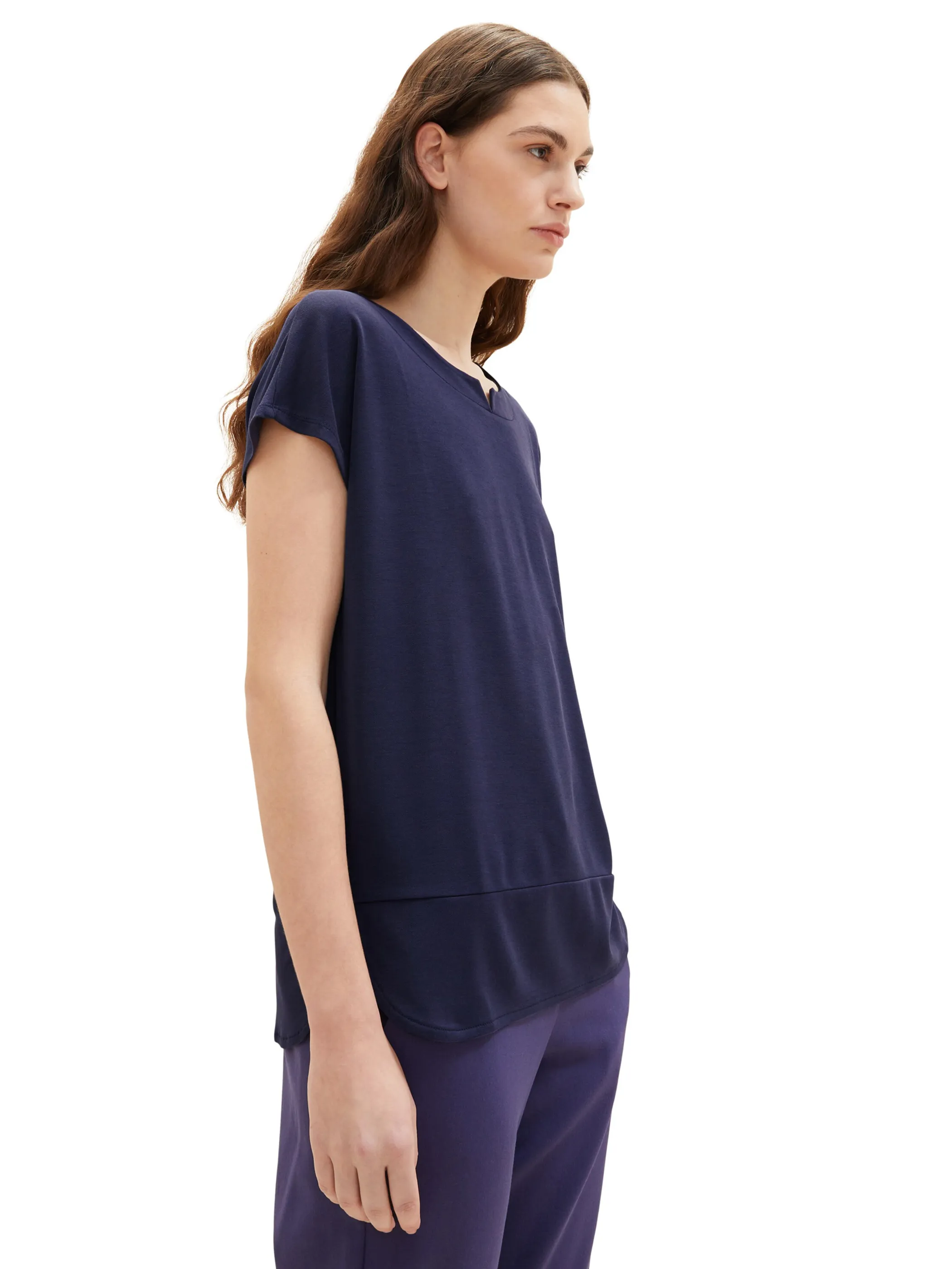 Tom Tailor 1035892 NOS T-shirt fabric mix Blau 874870 11331 3 Tom Tailor 1035892 NOS T-shirt fabric mix Blau 874870 11331 3