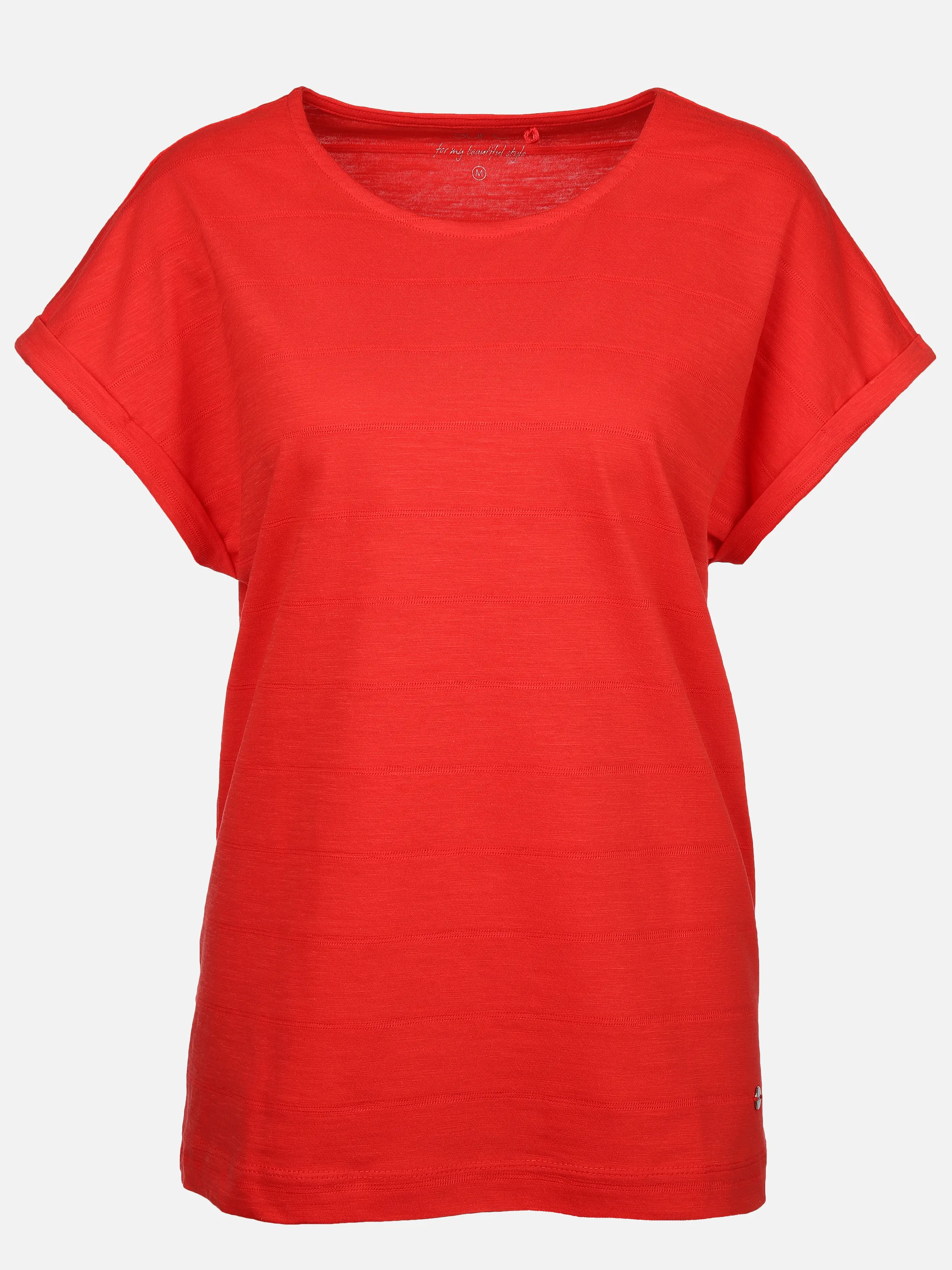 Sure Da-Struktur-T-Shirt Rot 889316 TOMATO 1