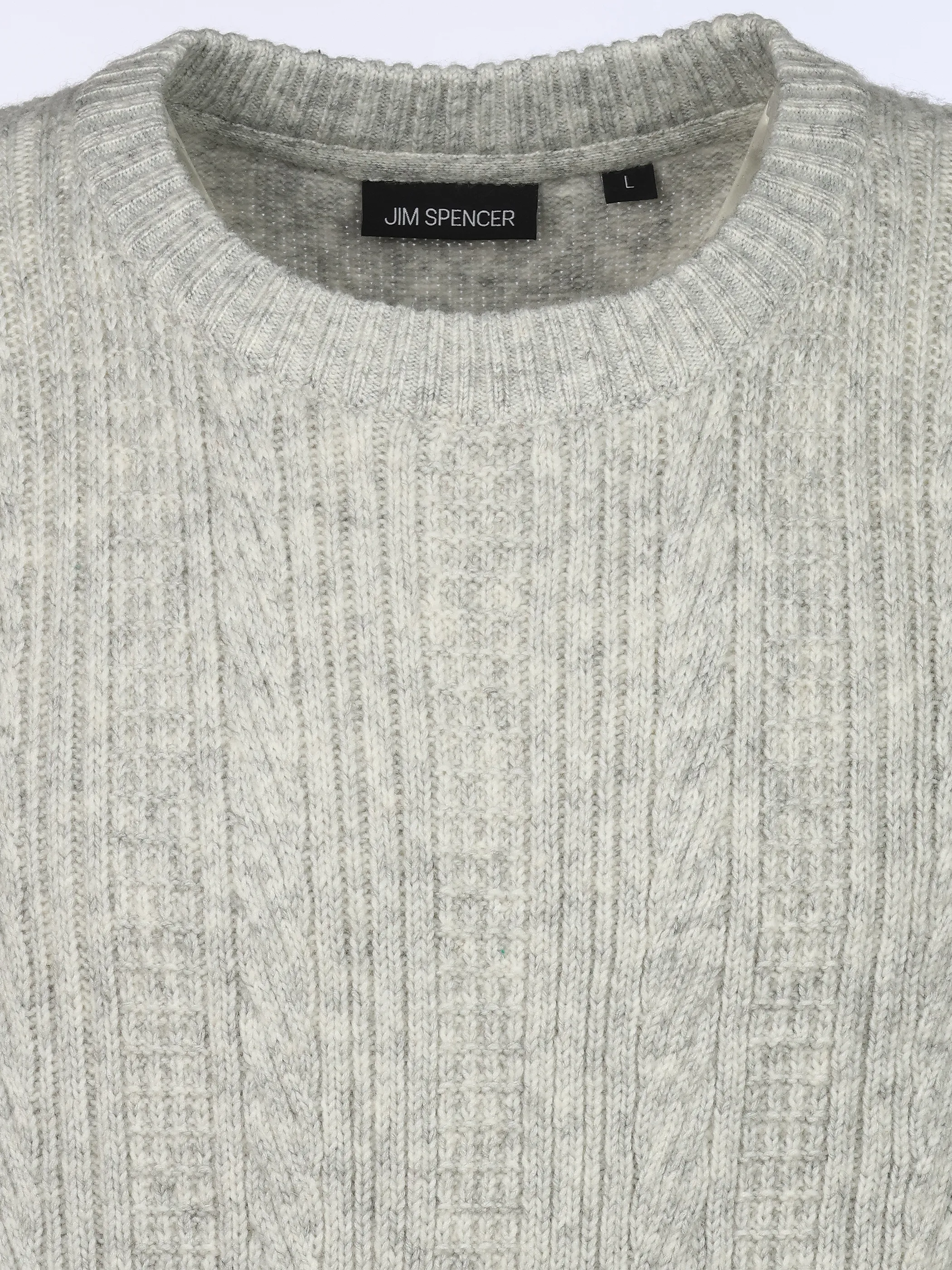 Jim Spencer He. Pullover Edelstrick Weiß 931181 ECRU 3