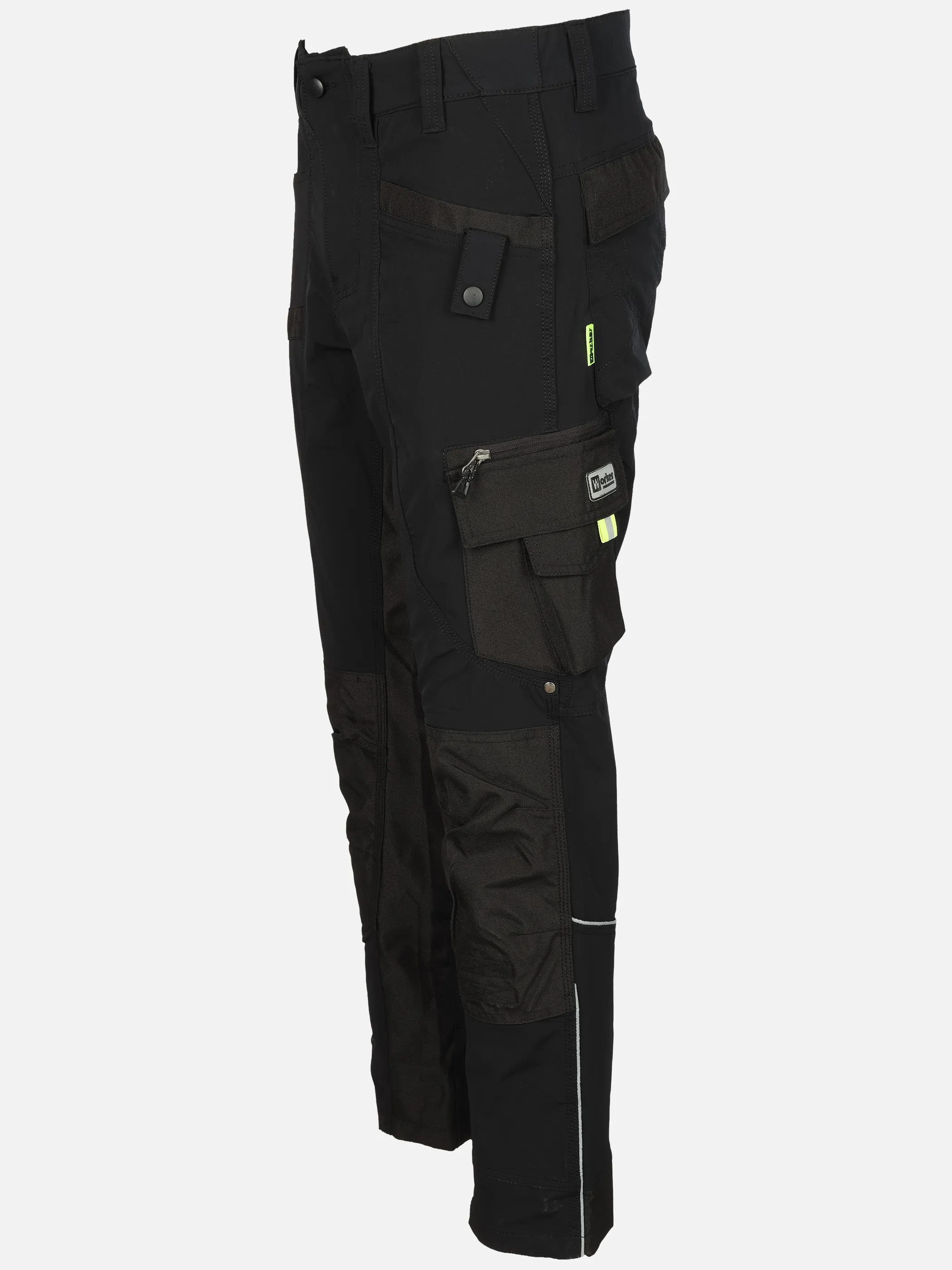 Worker He. Arbeitshose 4-Wege Stretch Schwarz 903708 BLACK 3