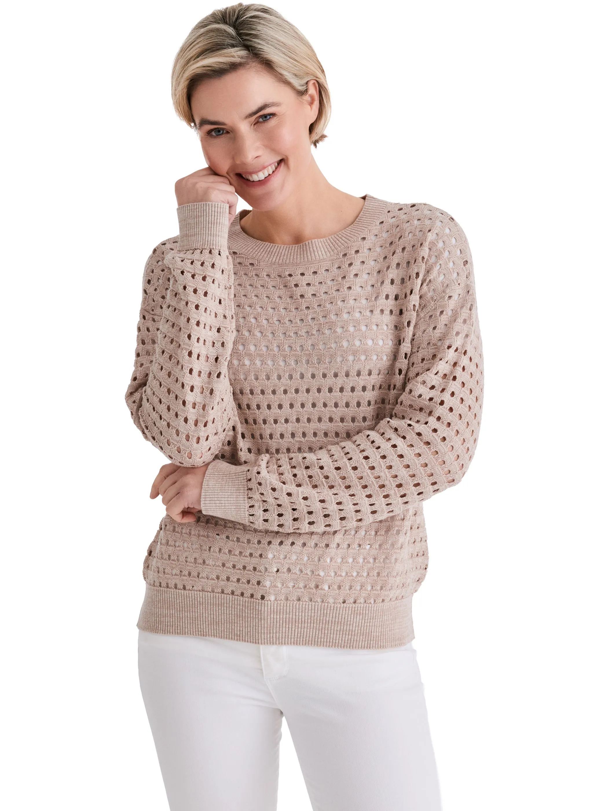 Stooker DOB 45100010001277 Da. Strick ligh Beige 928330 1277 4