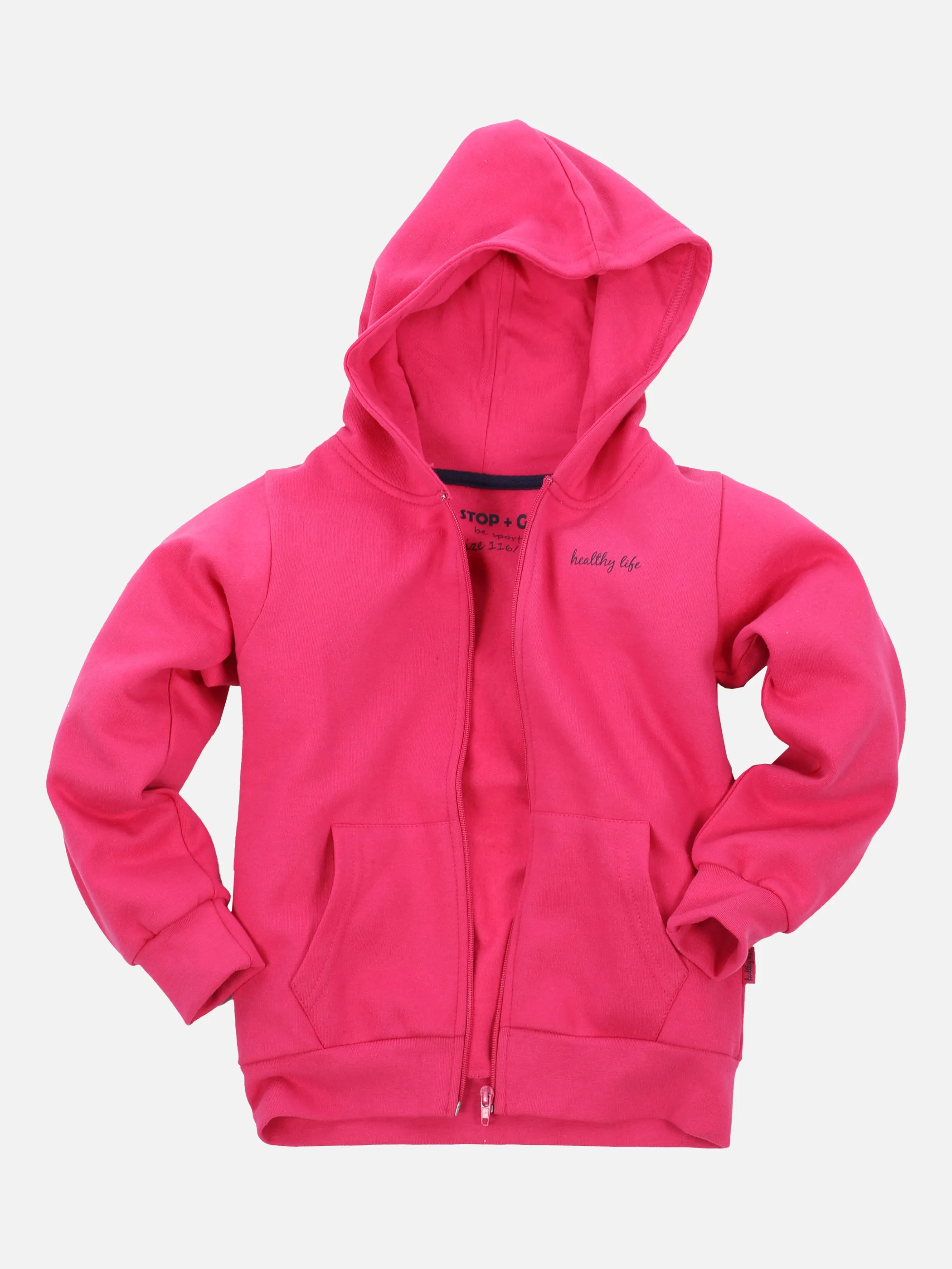 Stop + Go Kl. Md-Sportjacke mit Kapuze Pink 860019 PINK 1