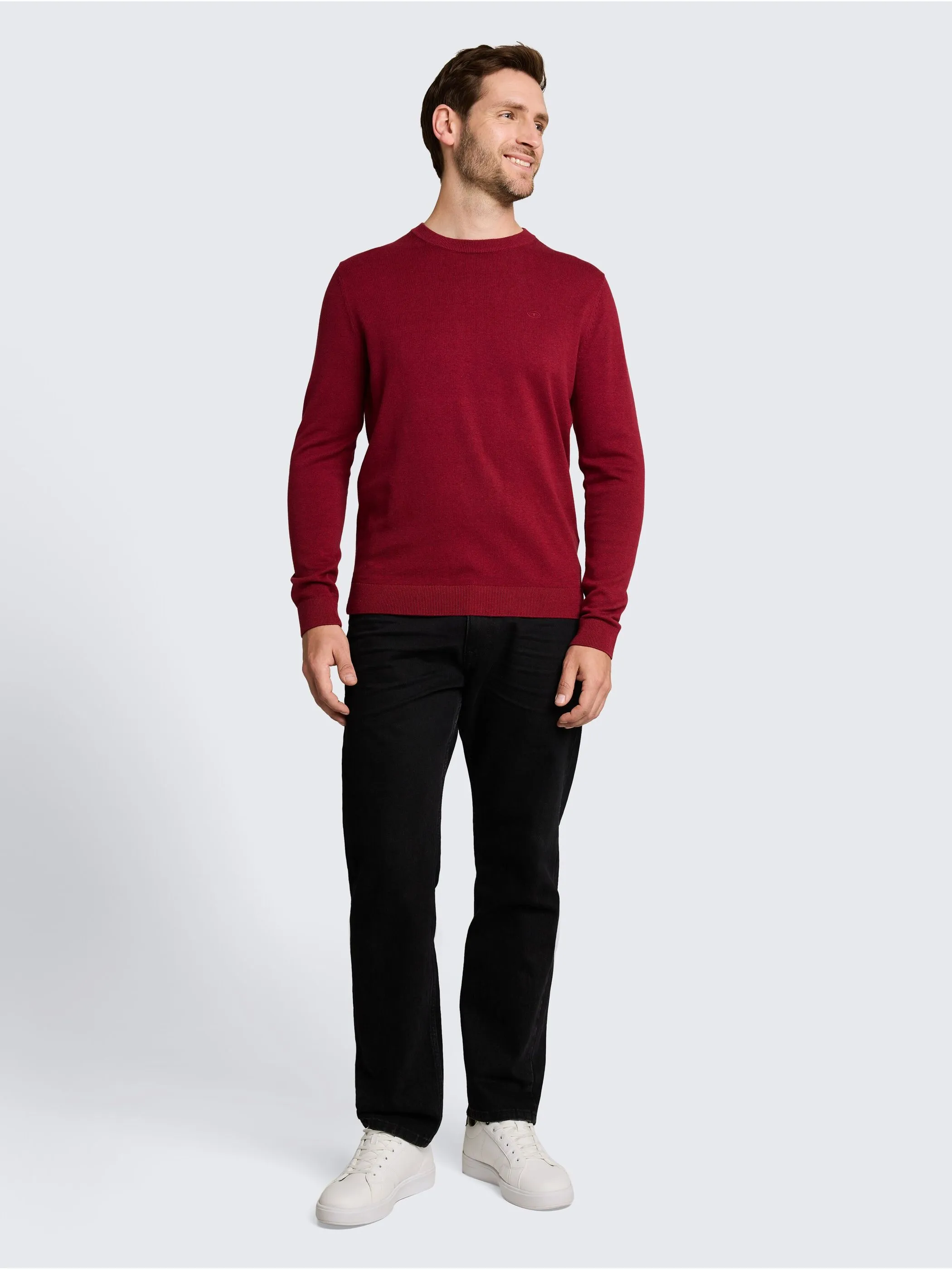 Tom Tailor 1039805 NOS basic crewneck knit Rot 898460 41199 4
