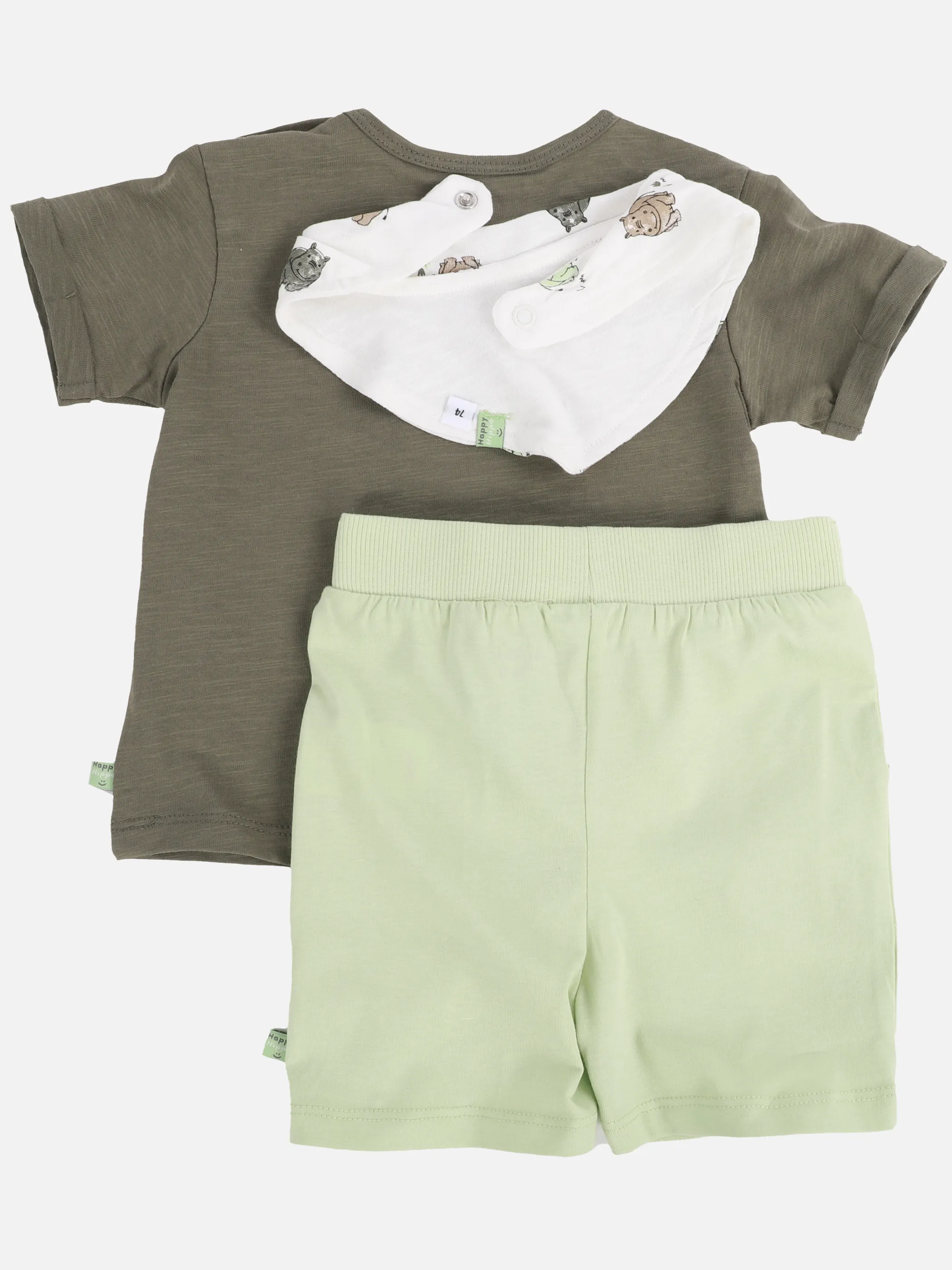 Bubble Gum BJ Set Shirt+Hose+Halstuch,Grün mit Nielpferdprint Grün 909815 GRÜN 2