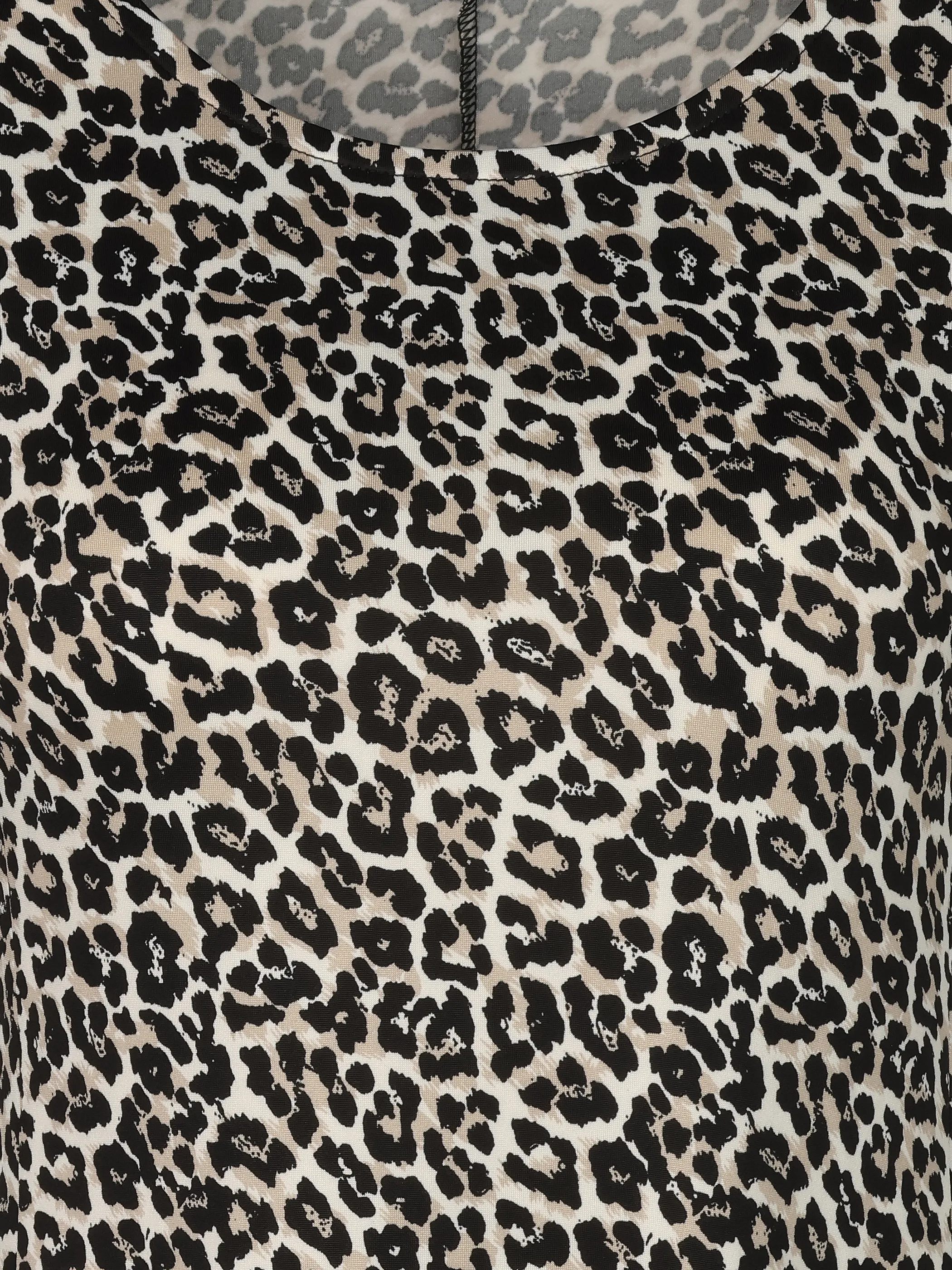 Sure Da-Jerseykleid Alloverprint Schwarz 924180 LEO 3