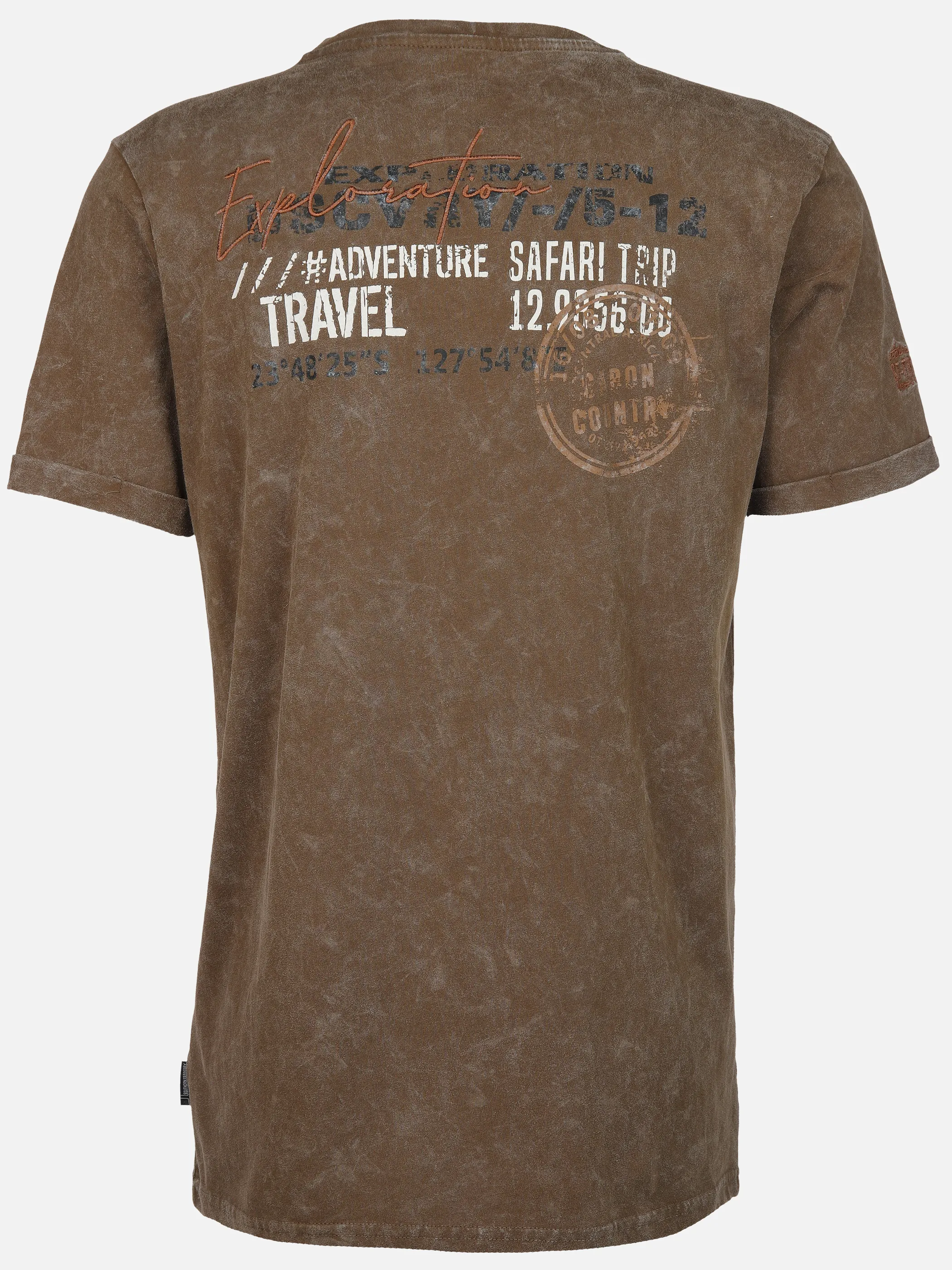 Southern Territory He. Henleyshirt 1/2 Arm 2in1 washer Braun 905117 BROWN 2
