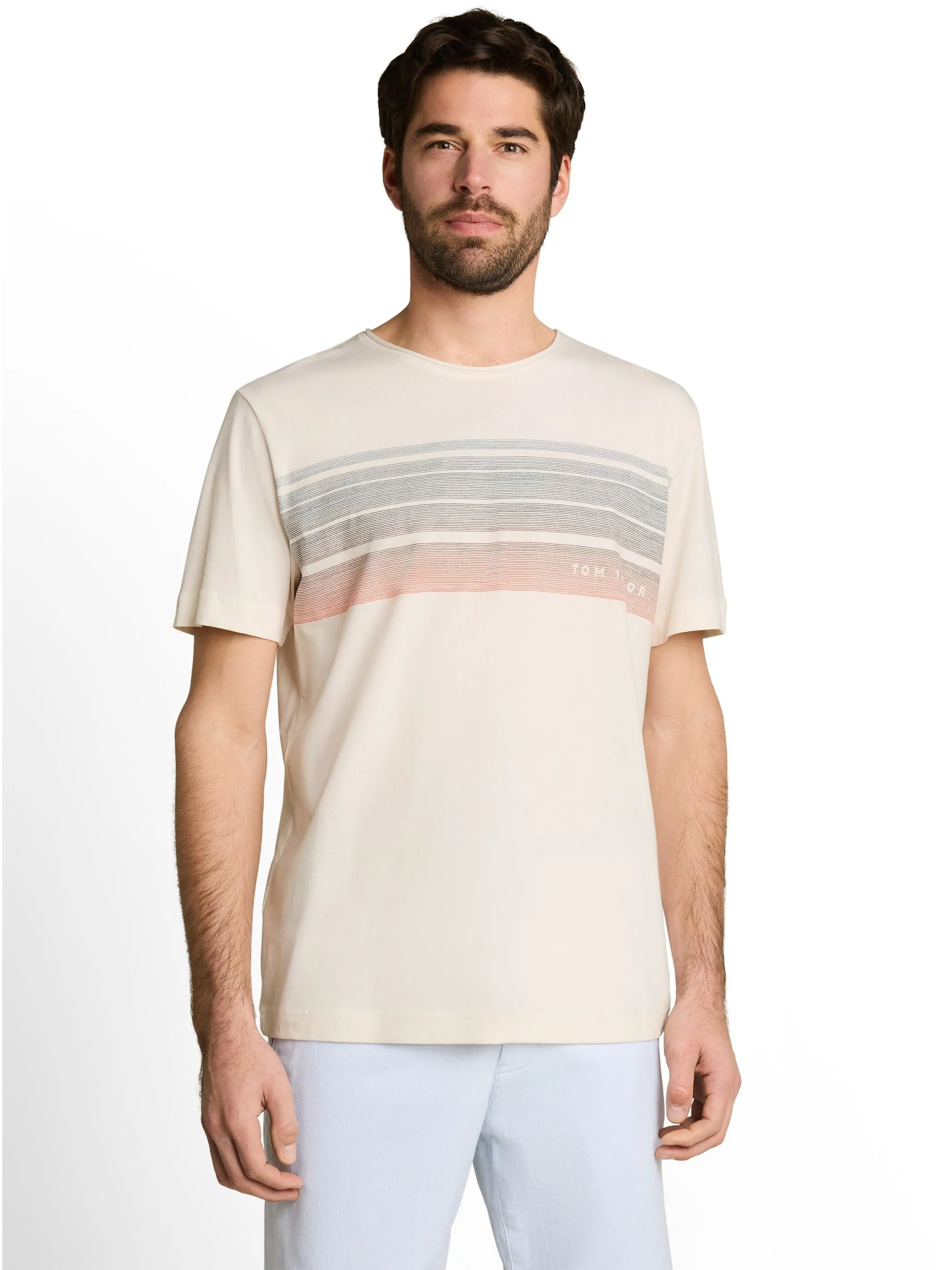Tom Tailor 1052133 printed t-shirt Weiß 926464 10348 1