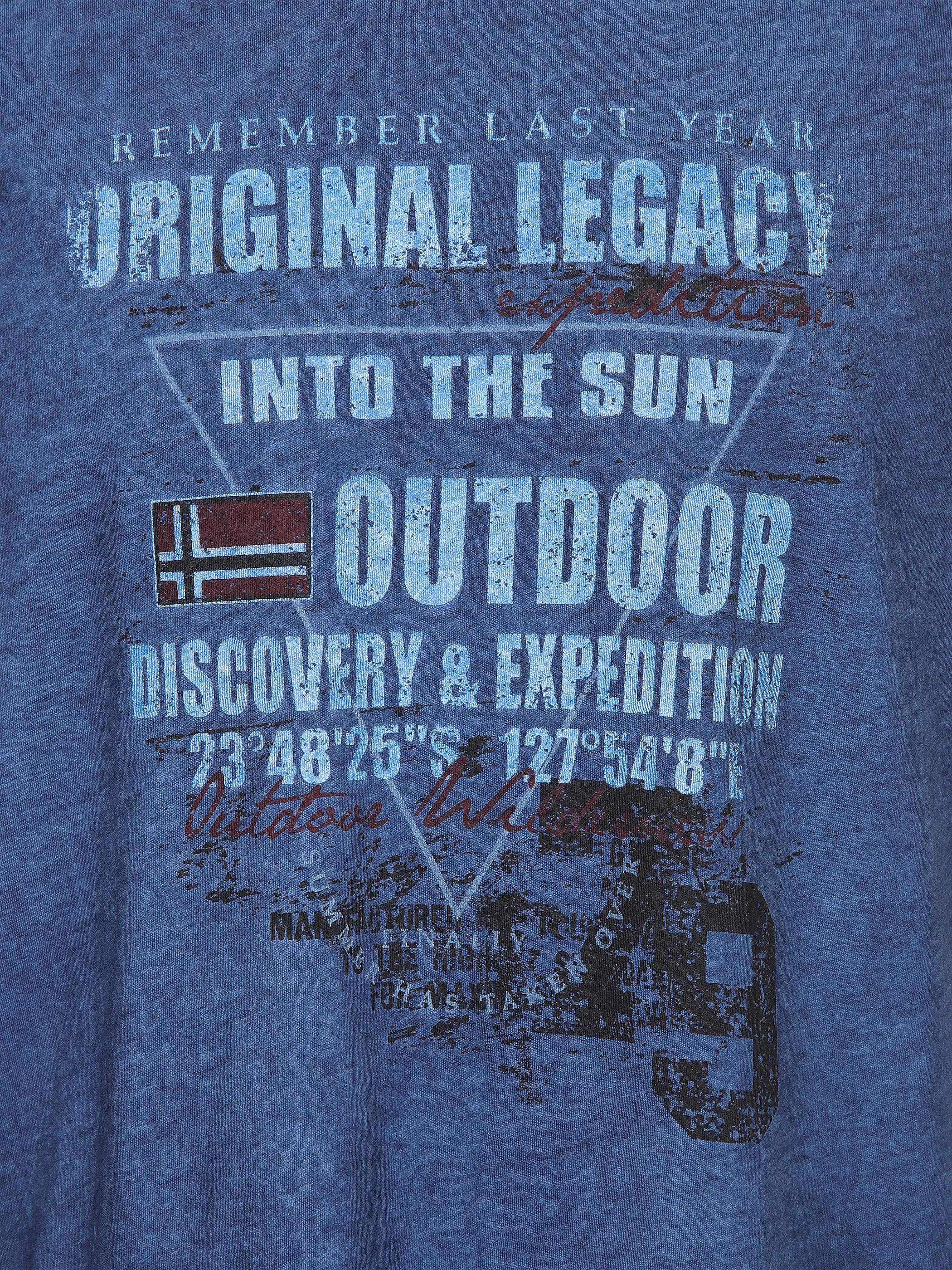 Southern Territory He. Muscleshirt oilwash Blau 910629 BLAU 3