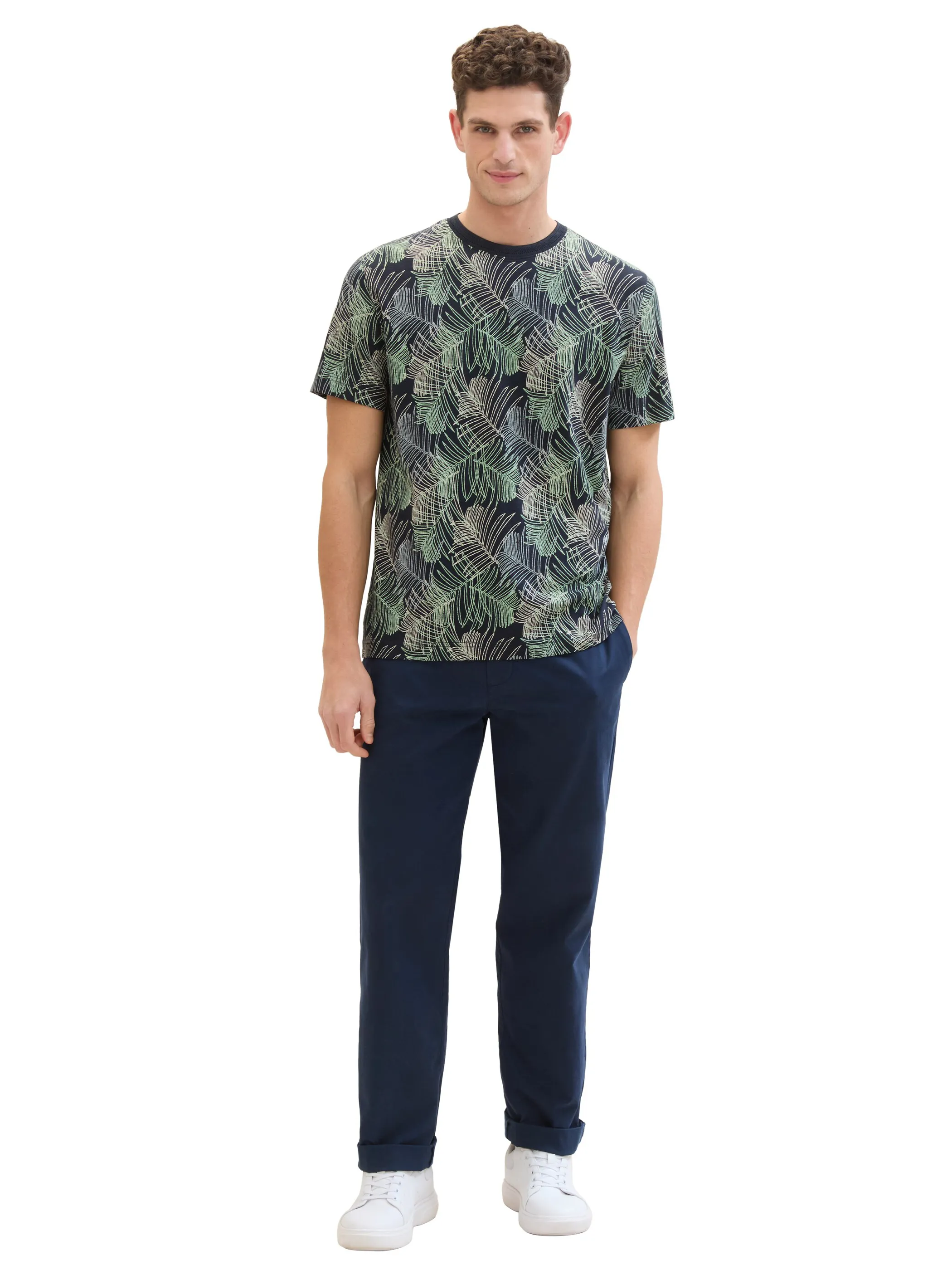 Tom Tailor 1040946 allover printed t-shirt Blau 890950 35095 4 Tom Tailor 1040946 allover printed t-shirt Blau 890950 35095 4
