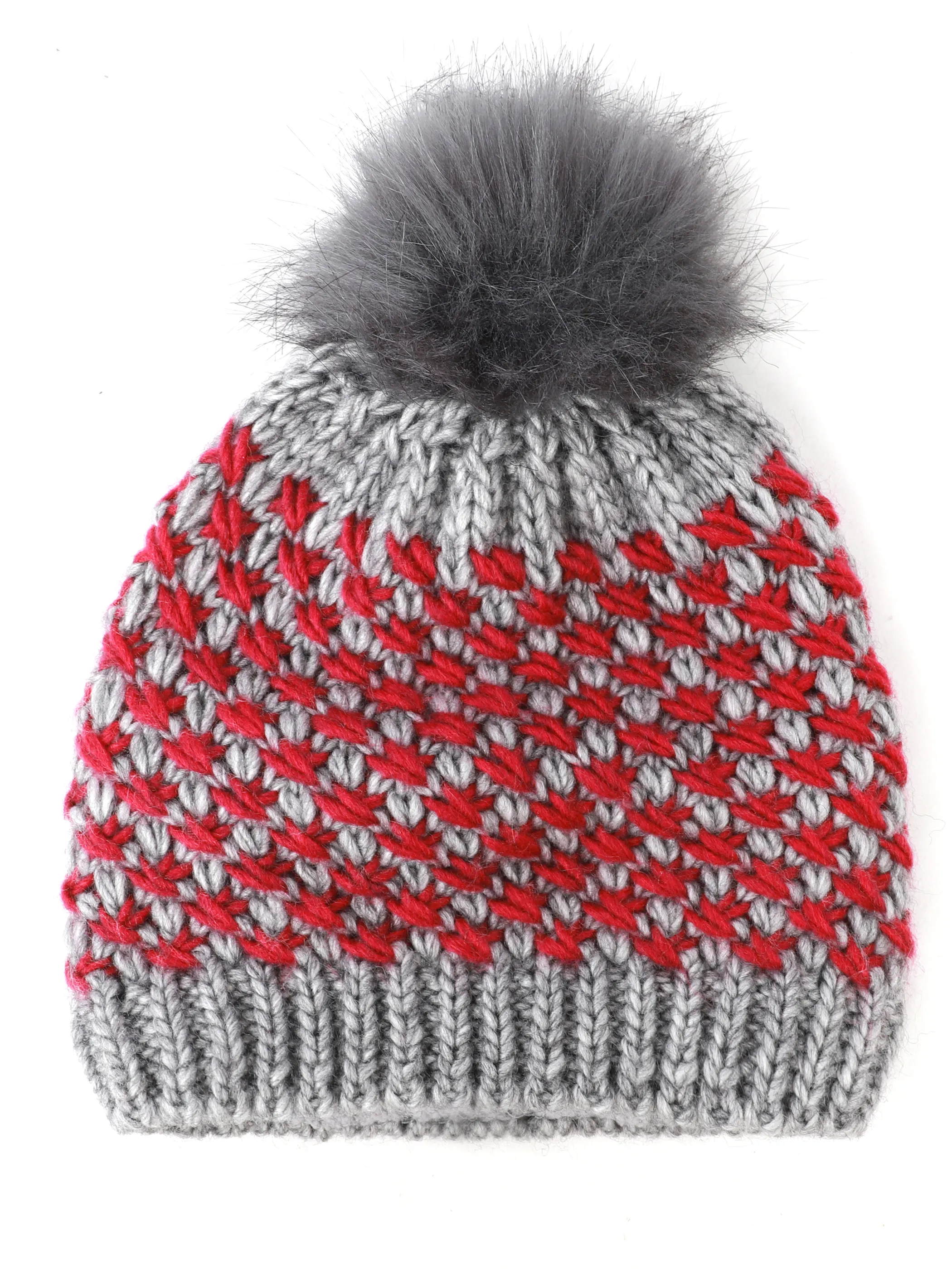 Grinario Sports KM-Mütze m. Bommel Grau 929907 GREY 1