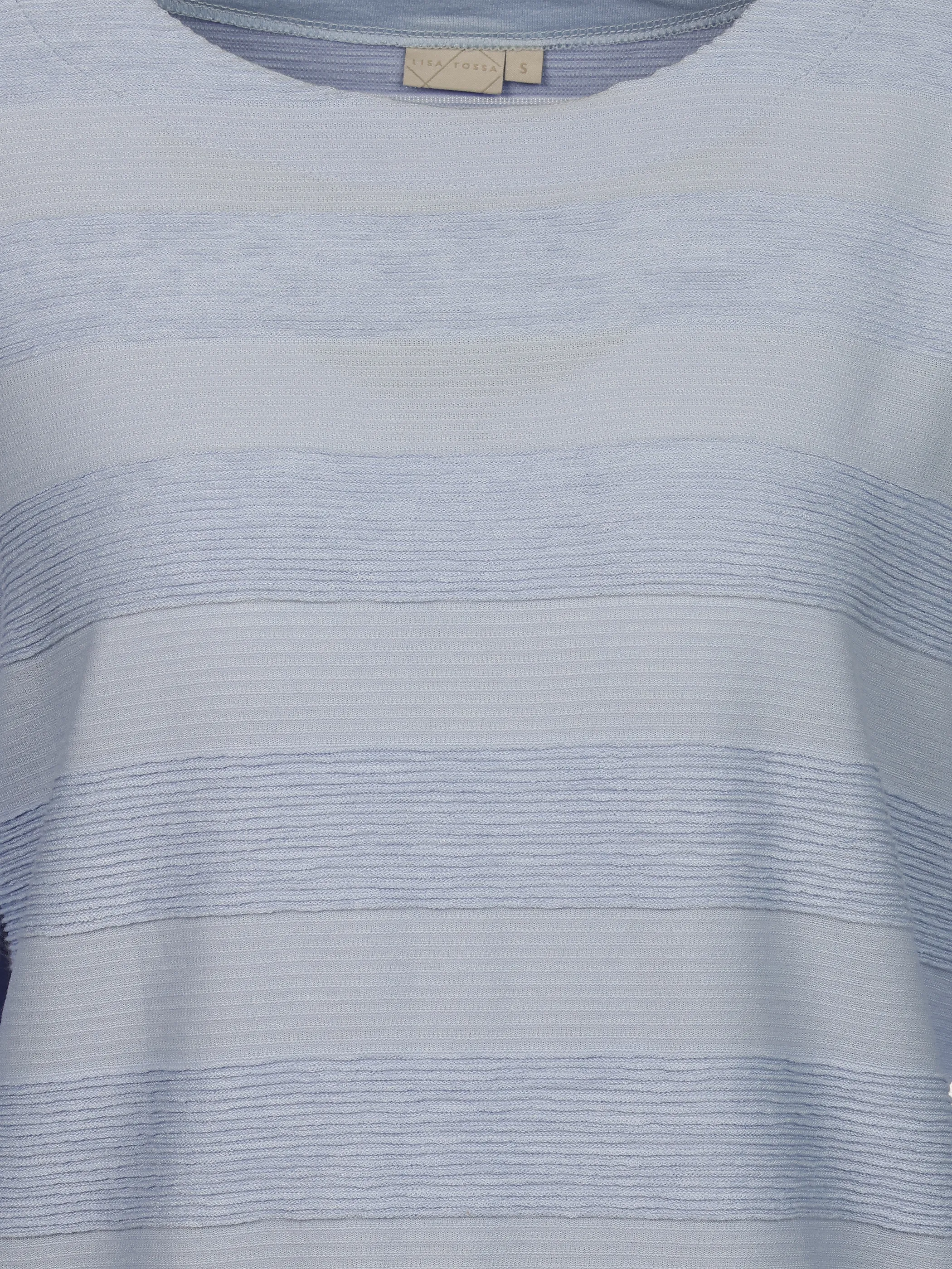 Lisa Tossa Da-Struktur Ringel Shirt Blau 929398 BLUE 3