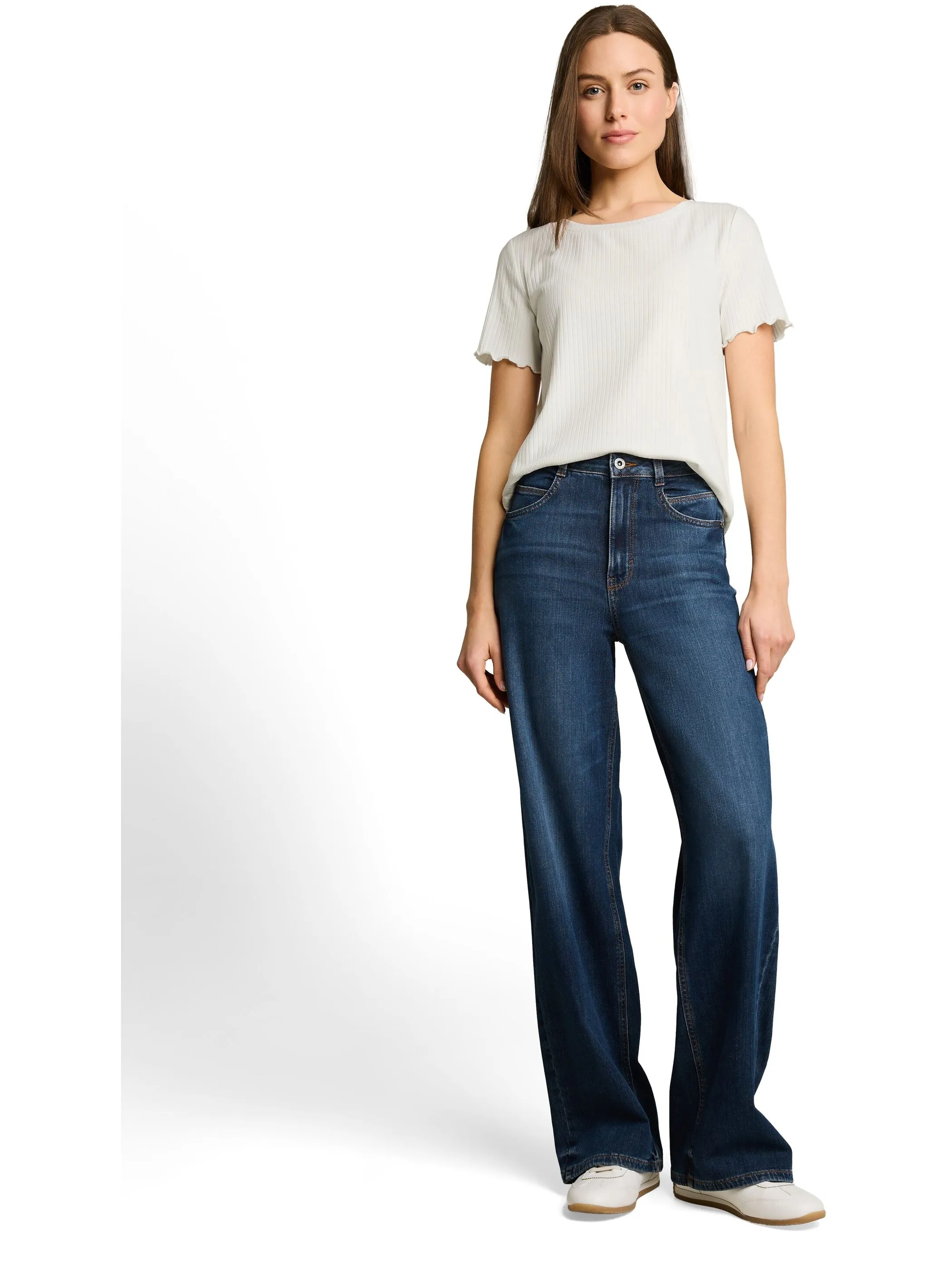 Tom Tailor 1051226 T-Shirt boxy rib Weiß 926016 10315 4