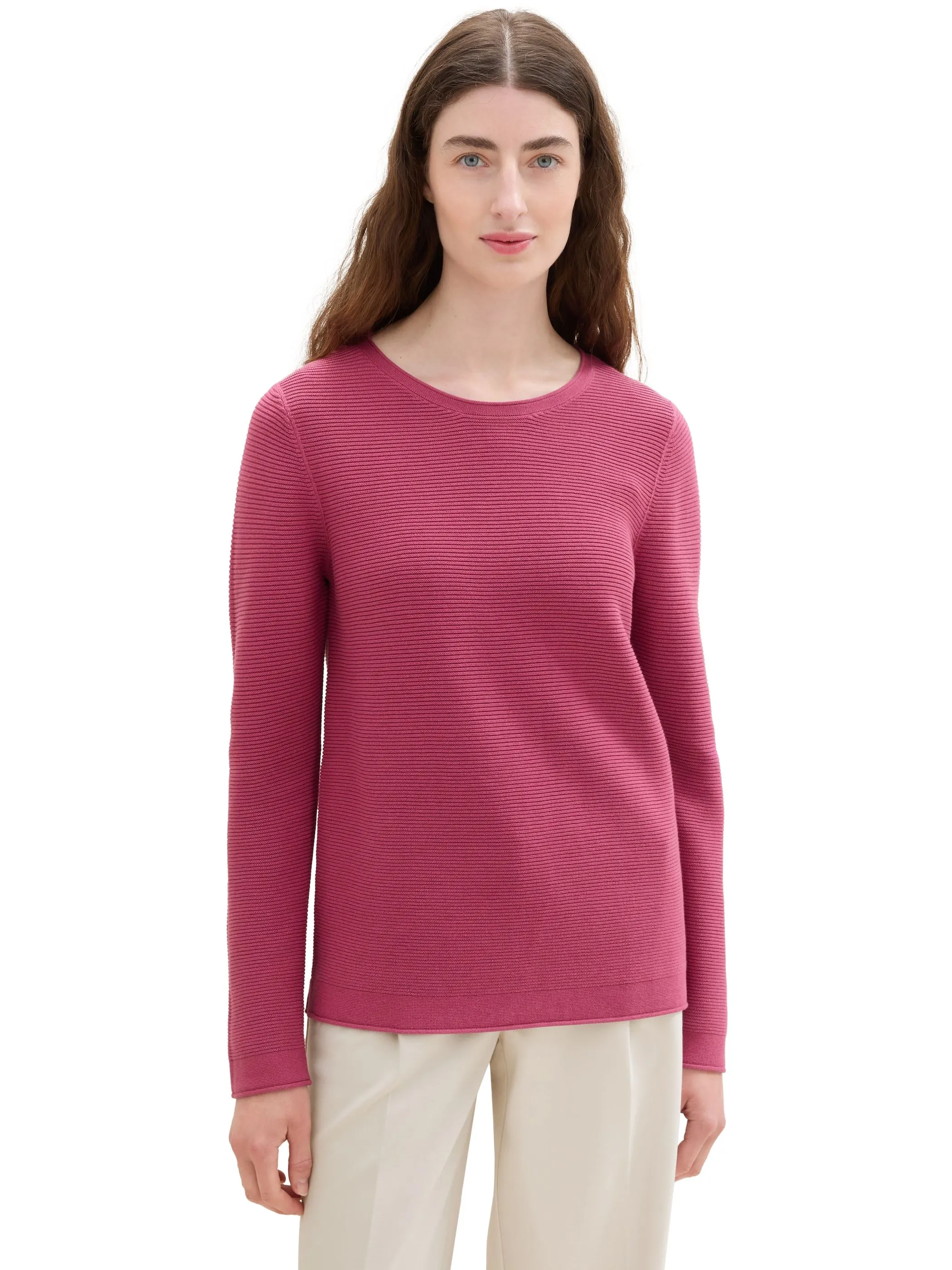 Tom Tailor 1016350 NOS sweater new ottoma Pink 827729 16348 4