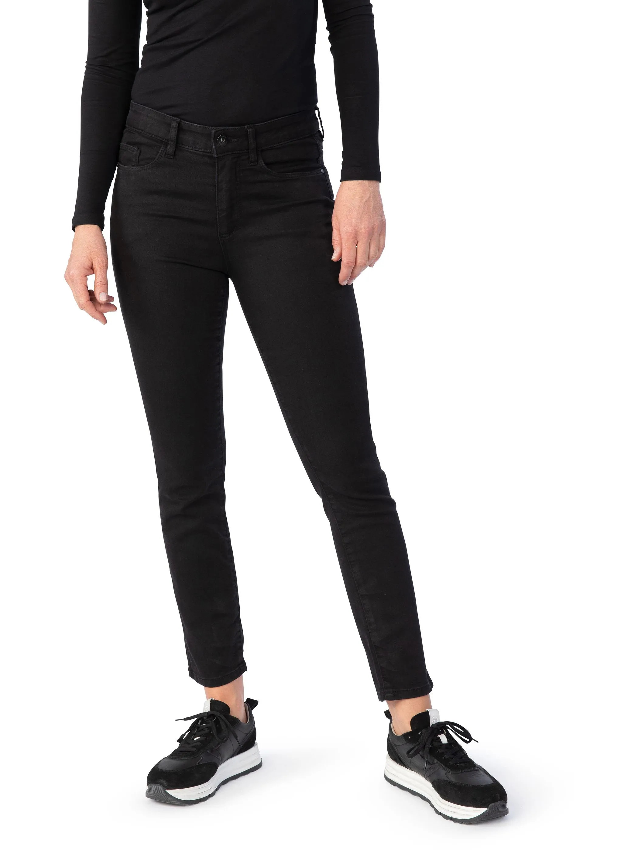 Stooker DOB 22900660007355 Da. Hosen,Flore Schwarz 771210 7355 4