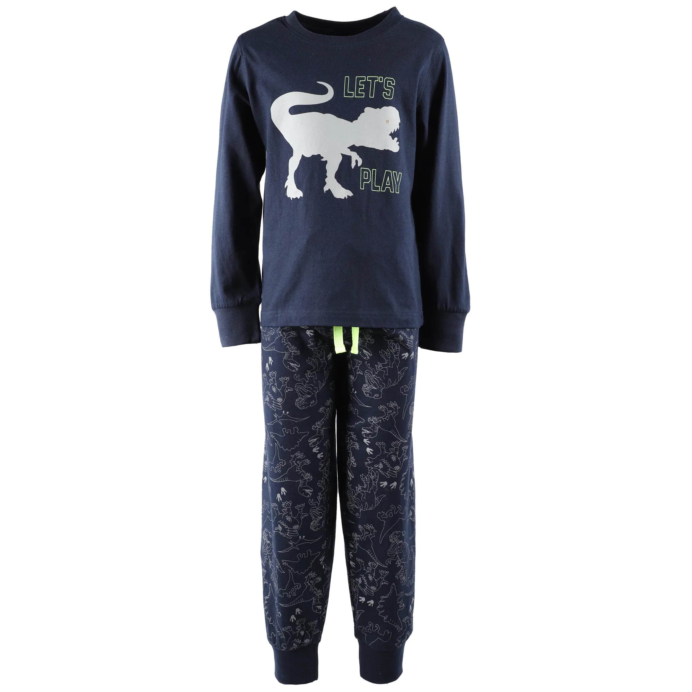 Stop + Go KJ Pyjama Dino lang Hose AOP Blau 881325 NAVY 1 Stop + Go KJ Pyjama Dino lang Hose AOP Blau 881325 NAVY 1