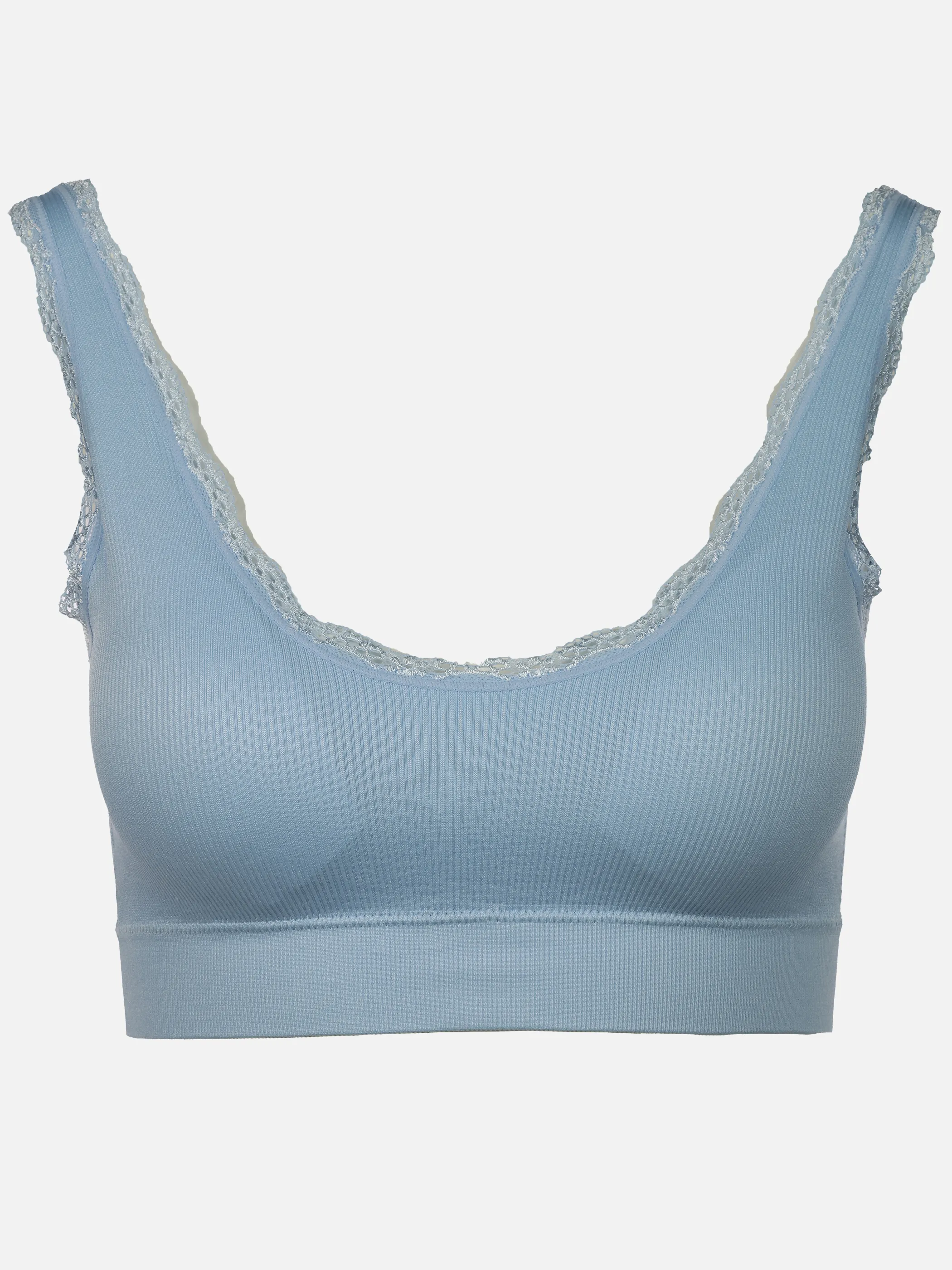 Sure Bustier Seamless Rippe&Spitze Blau 922779 BLAU 1