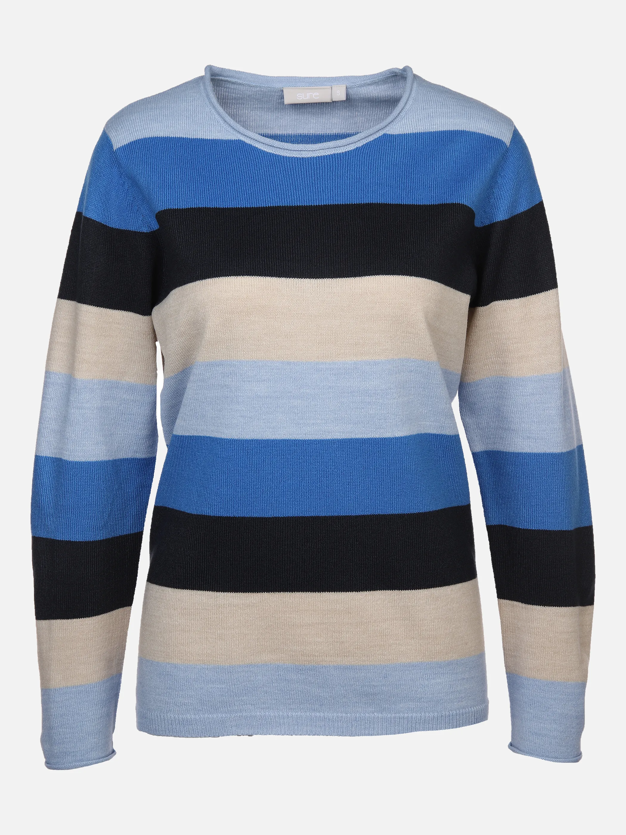 Sure Da-Rundhalspullover cashmere l Blau 879859 FROZEN BLU 1