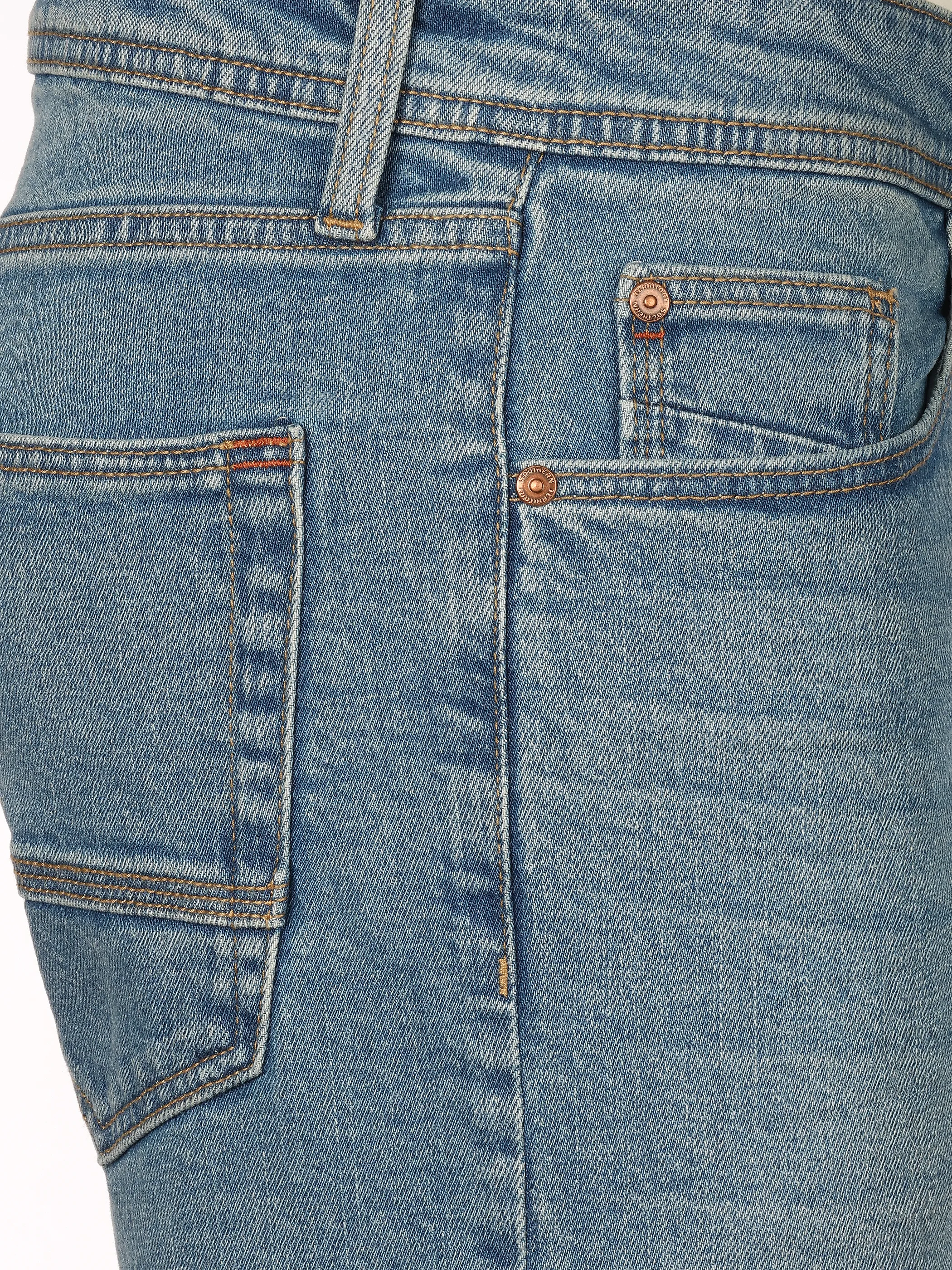 Southern Territory He. Jeansshort washed Blau 925961 LT DENIM 4