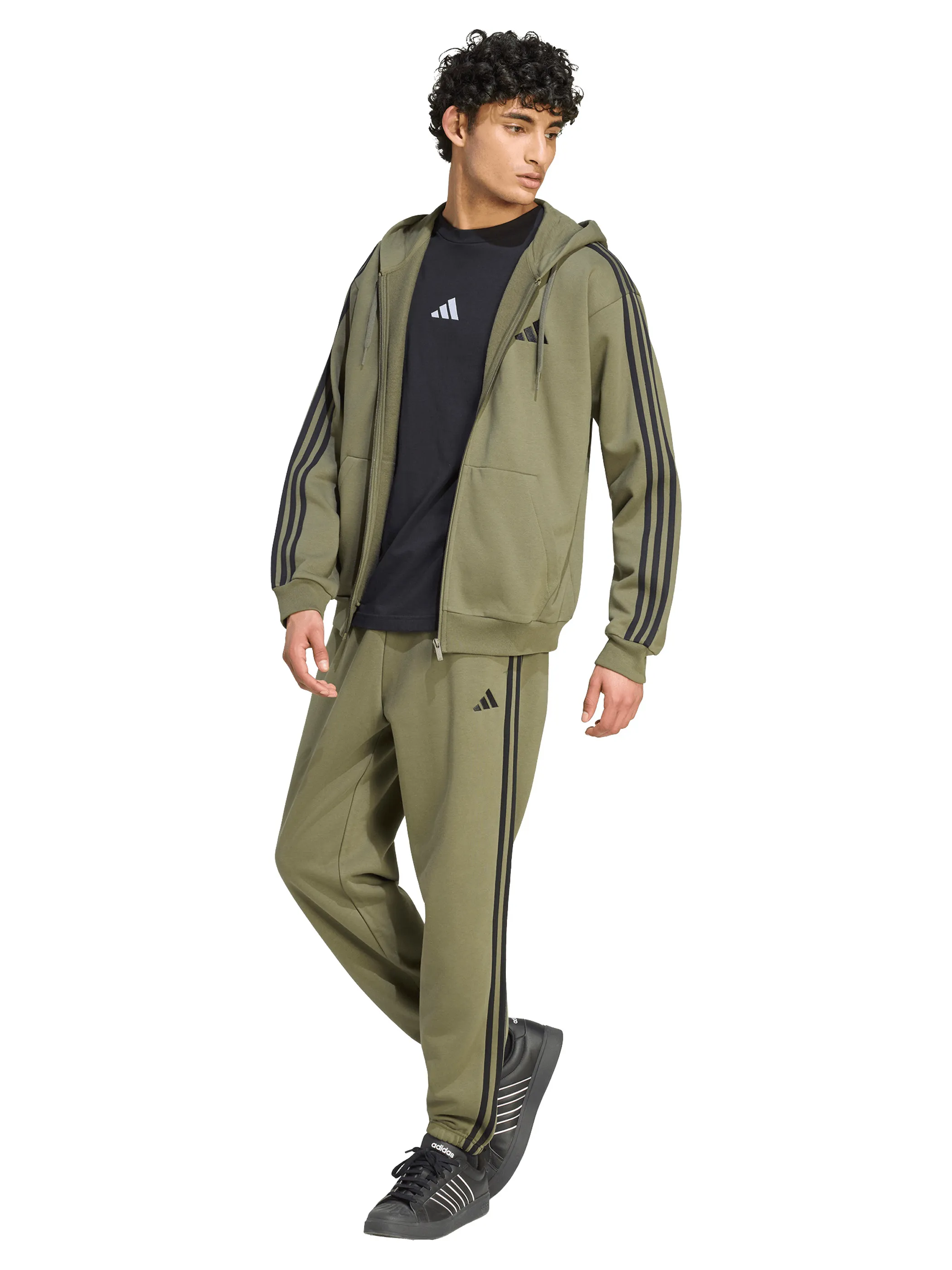 Adidas KY4130 He-Jogginghose ESS 3S FLEECE, olive Oliv 929527 000 1