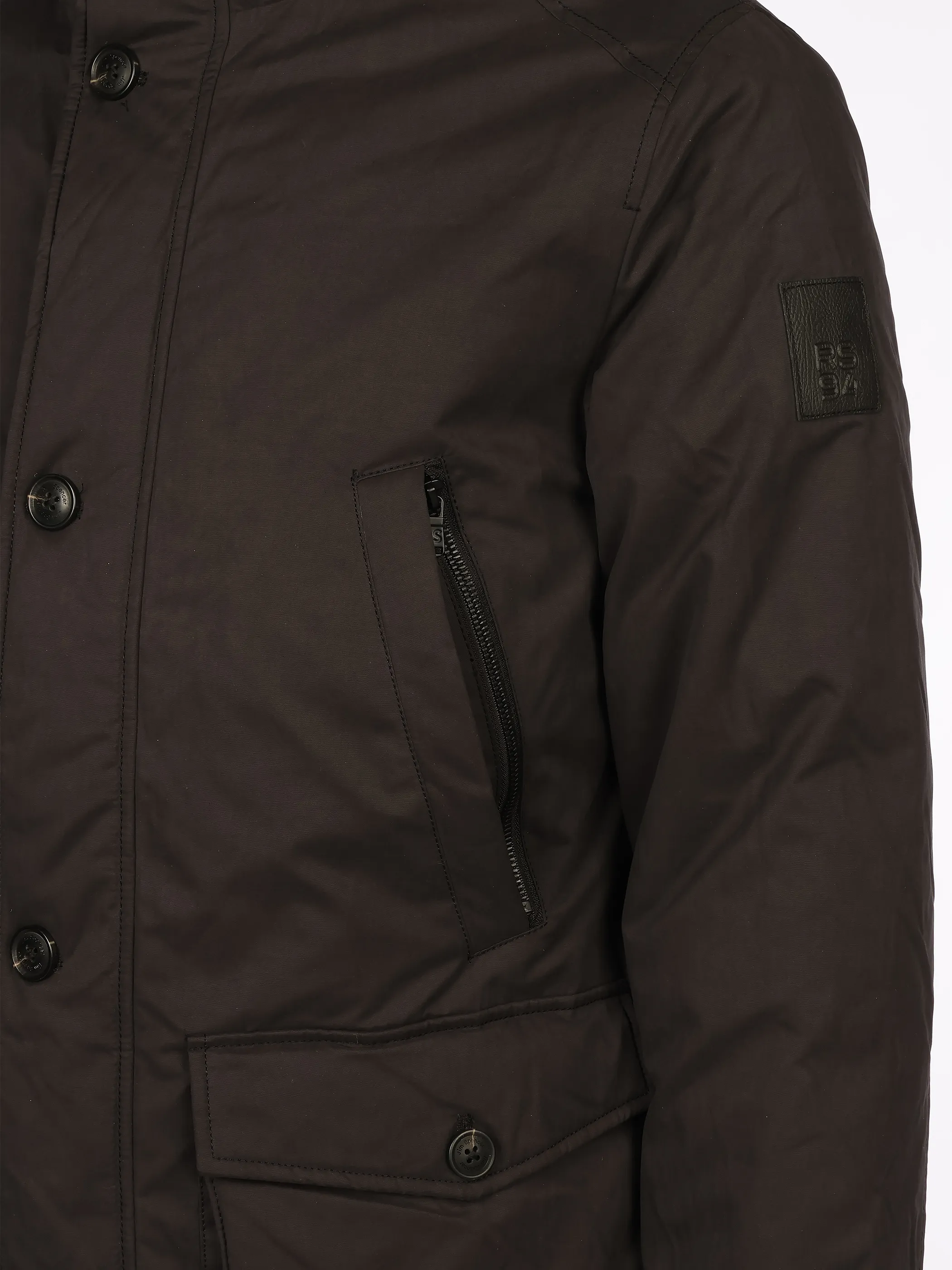 Jim Spencer He. Parka wattiert mit Sorona Schwarz 918852 1200 4