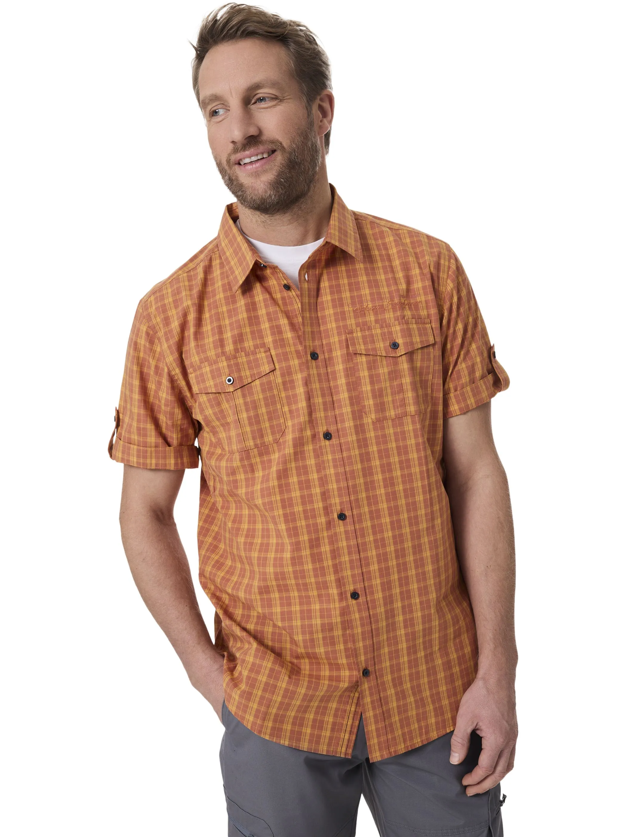 HERO by John Medoox 73110670009156 He. Bluse/Hemd, Orange 913867 9156 4