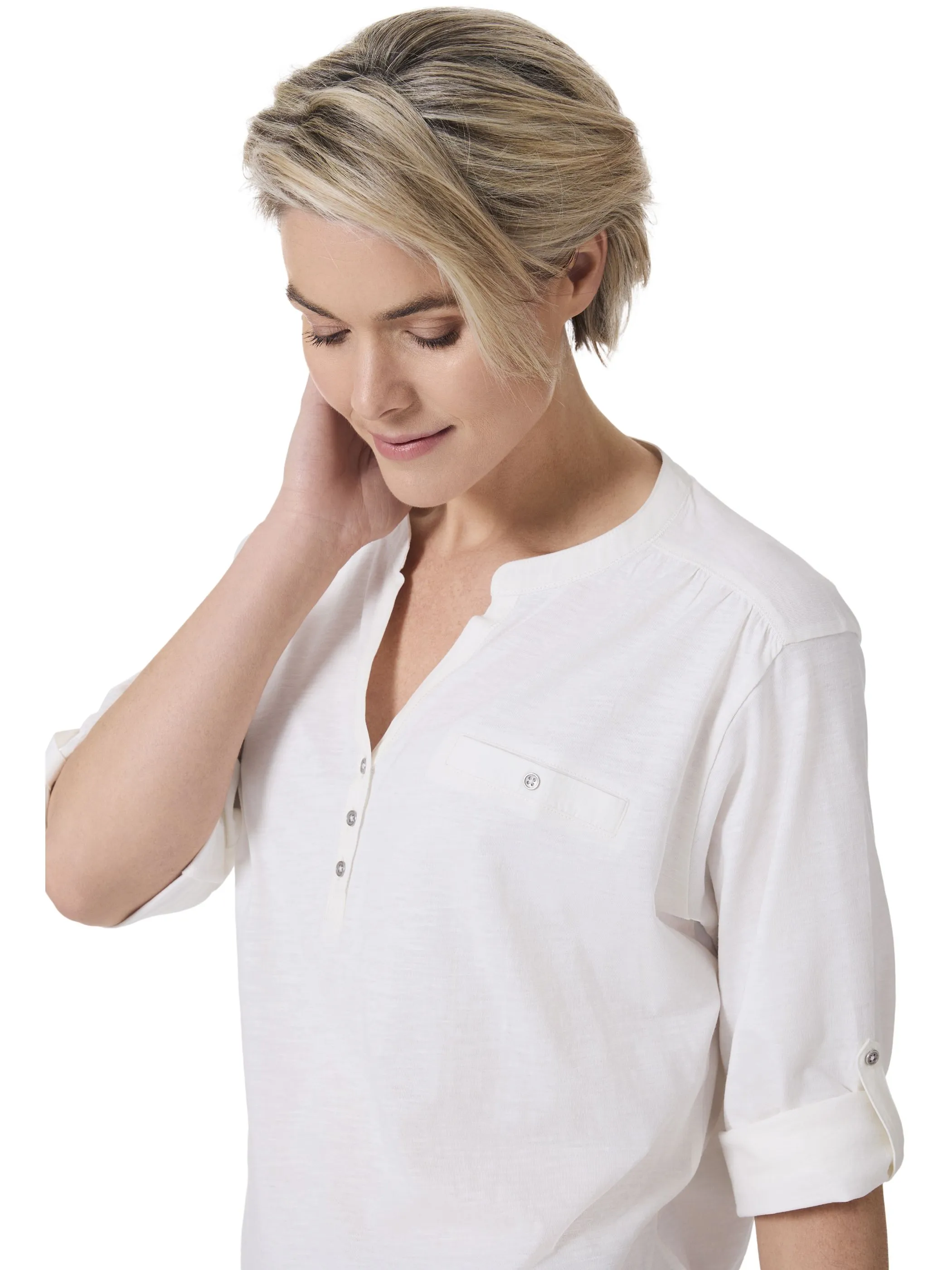 Stooker DOB 25560100001008 Da. T-Shirts / Weiß 906335 1008 3