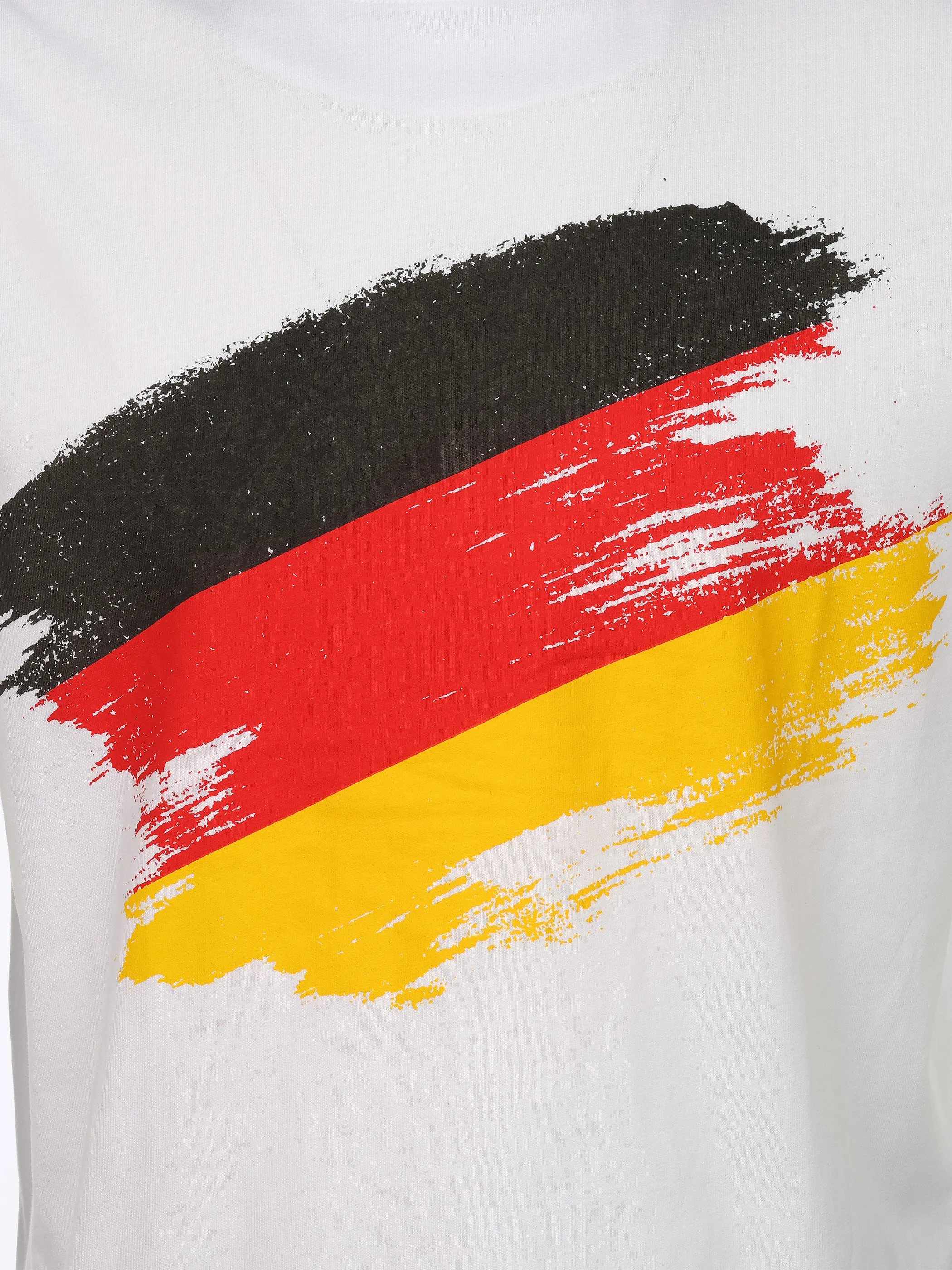 Grinario Sports Unisex Fan-T-Shirt, Germany Weiß 927475 WH-FL-GER 3
