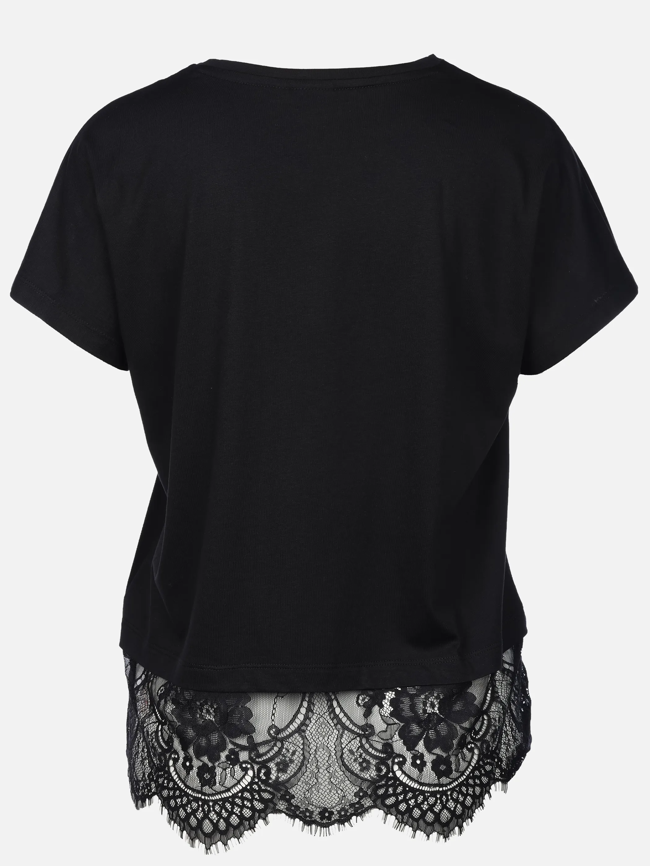Lisa Tossa Da.Rundhalsshirt m.Spitzenborte Salbei 930568 BEAUTY 2