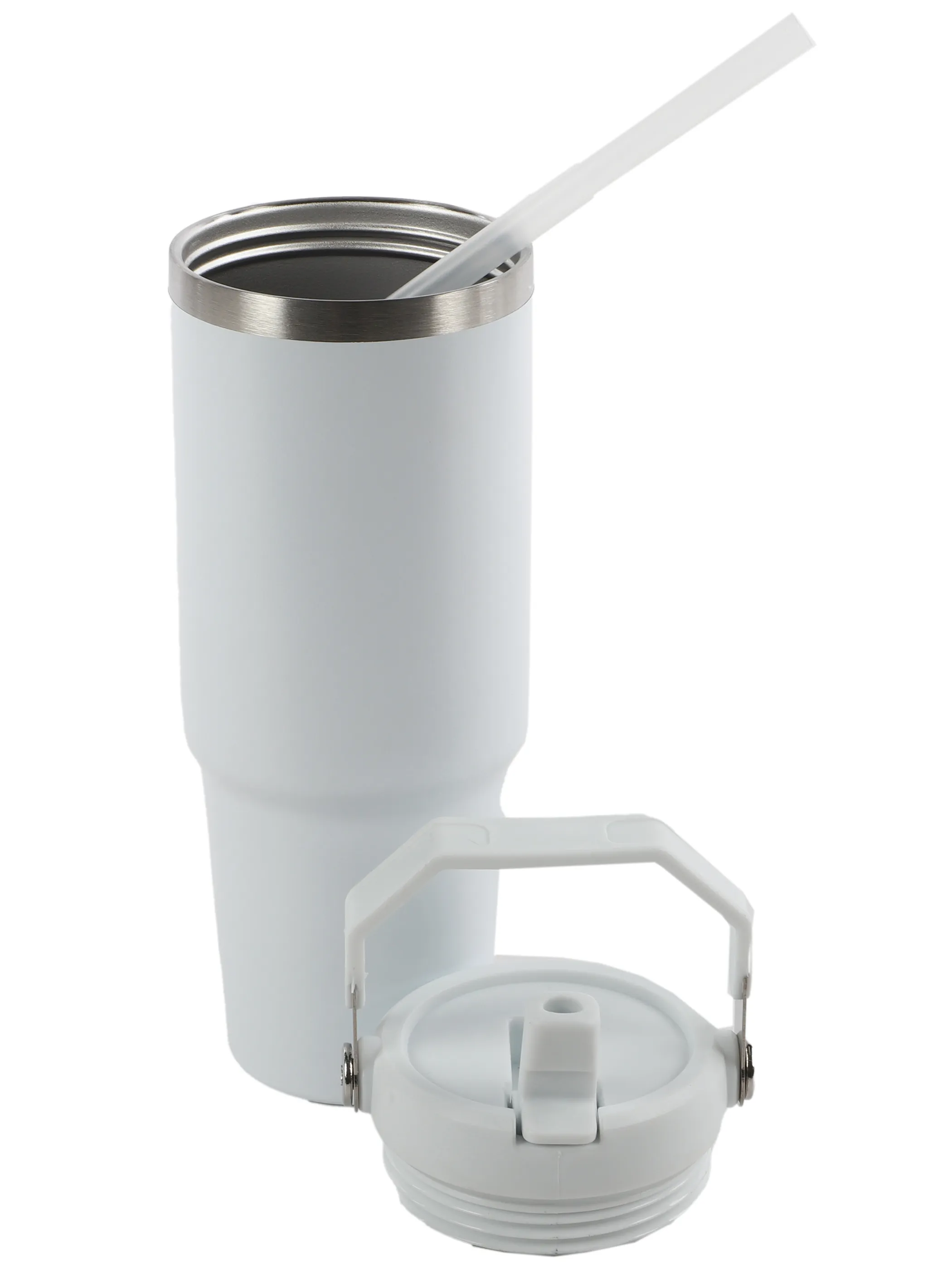 Dream House Thermobecher inkl Flip Strohha Weiß 915836 WEIß 2