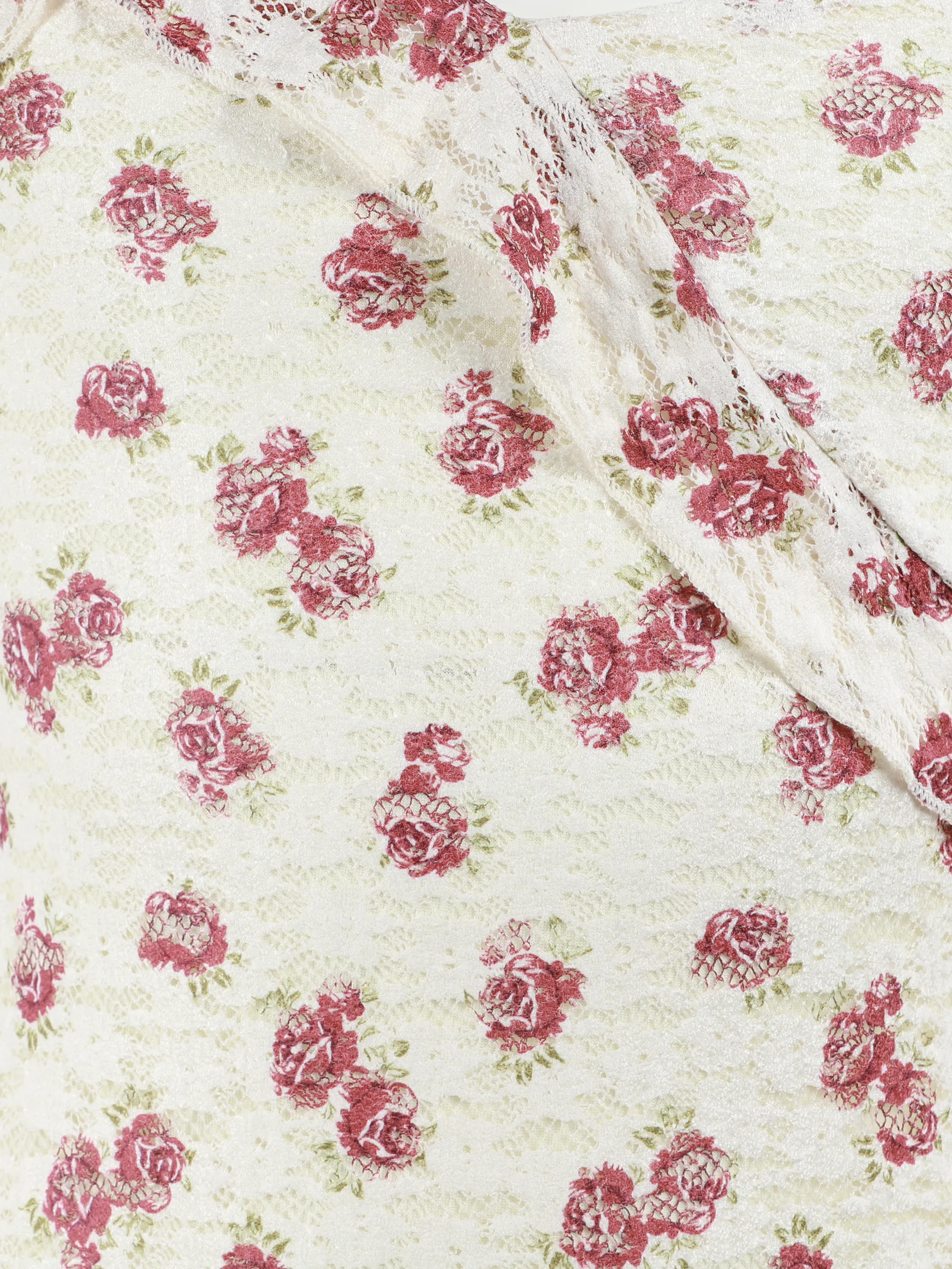 One Way TG Kleid mit Blumen AOP in weiß Weiß 921875 WEIß 3