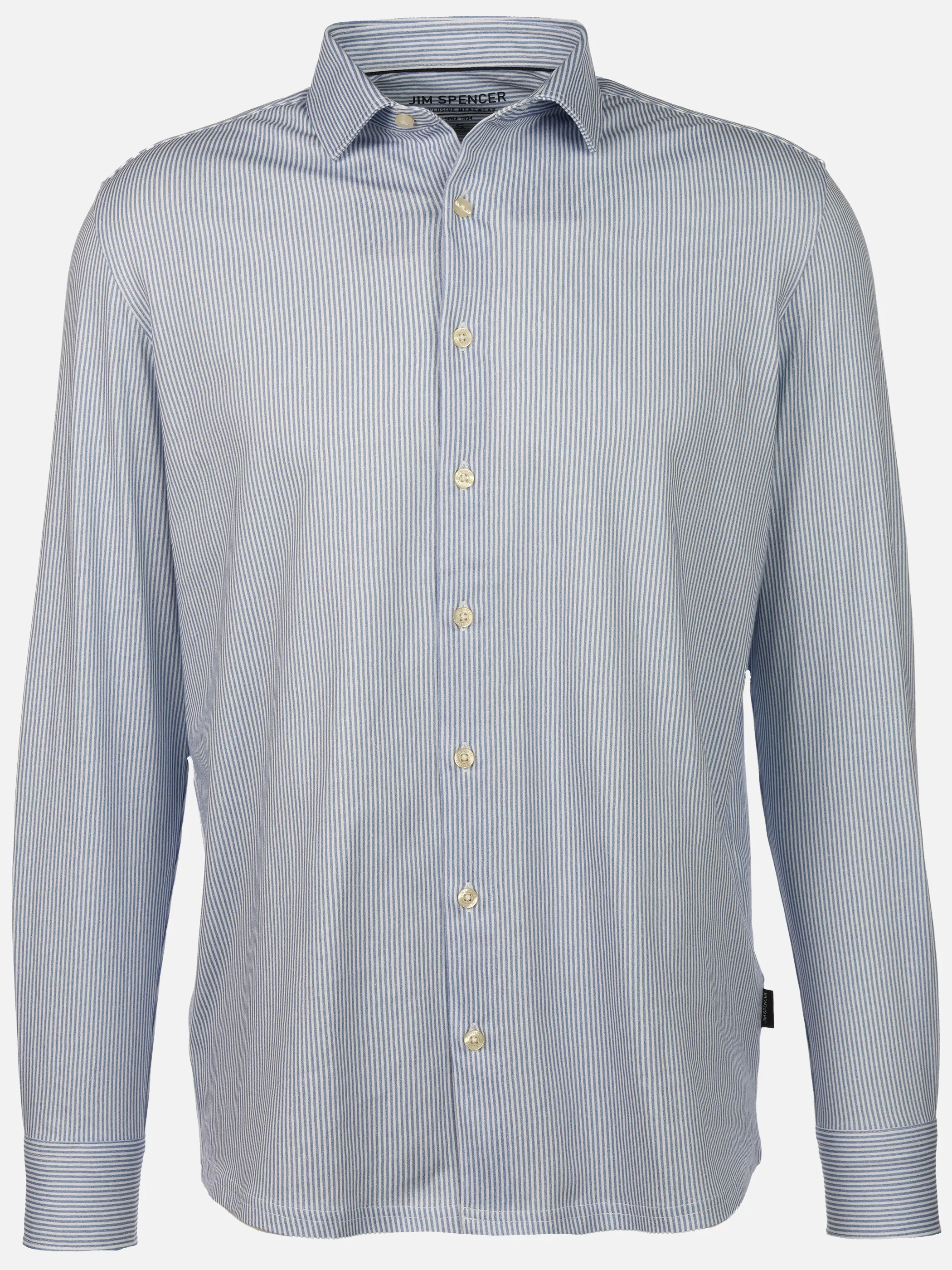 Jim Spencer He. Jerseyhemd 1/1 Arm basic MF Blau 890487 BLUE STRIP 1