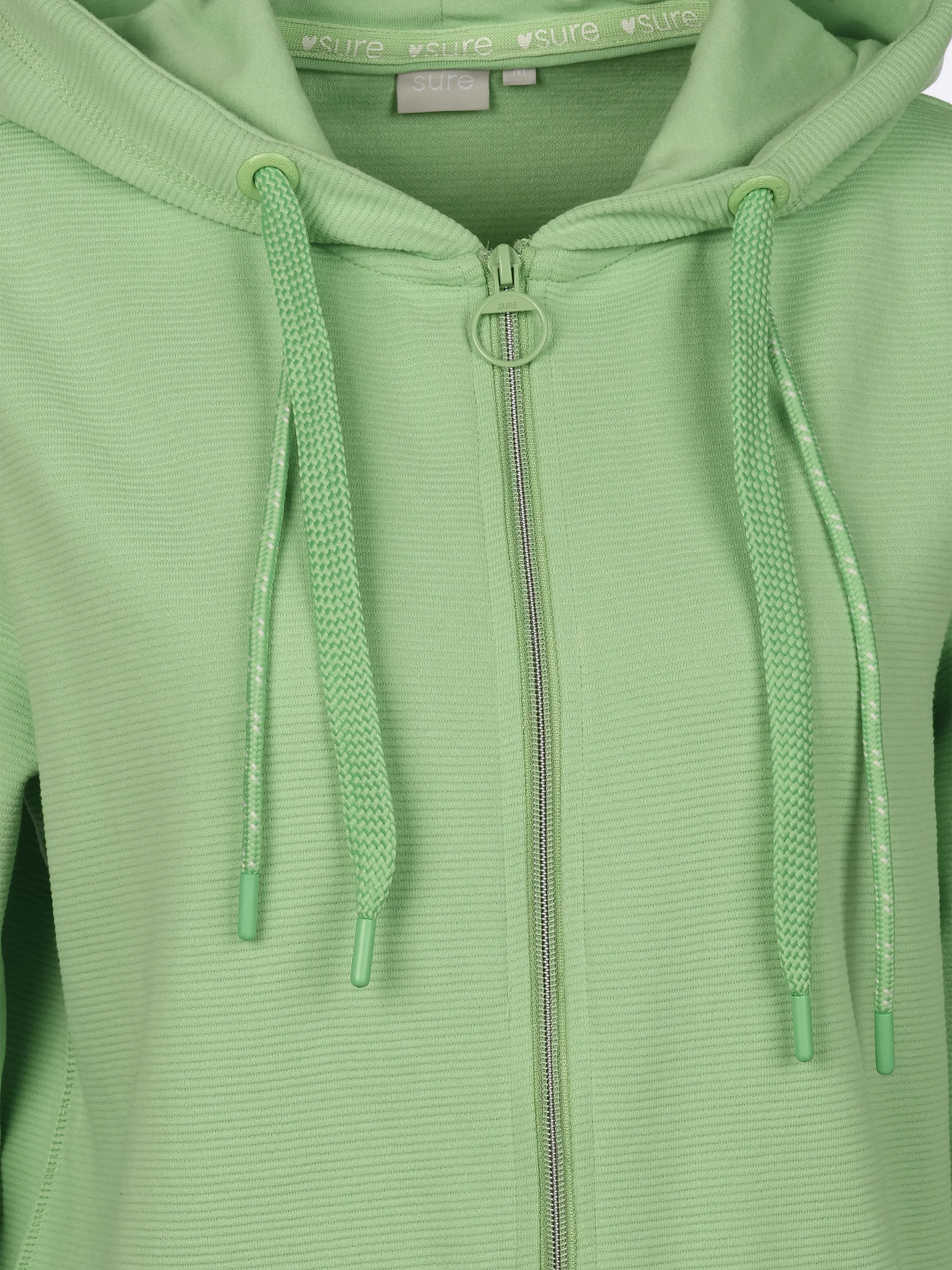 Sure Da-Sweatcardigan m. Kapuze Grün 920887 GREEN 3