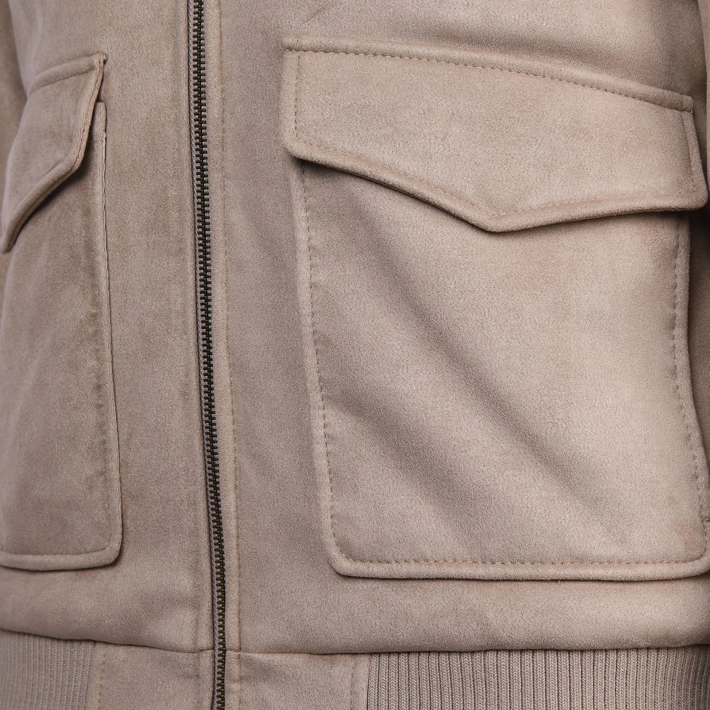 Jim Spencer He. Blouson microsuede Silber 887893 STONE 4 Jim Spencer He. Blouson microsuede Silber 887893 STONE 4