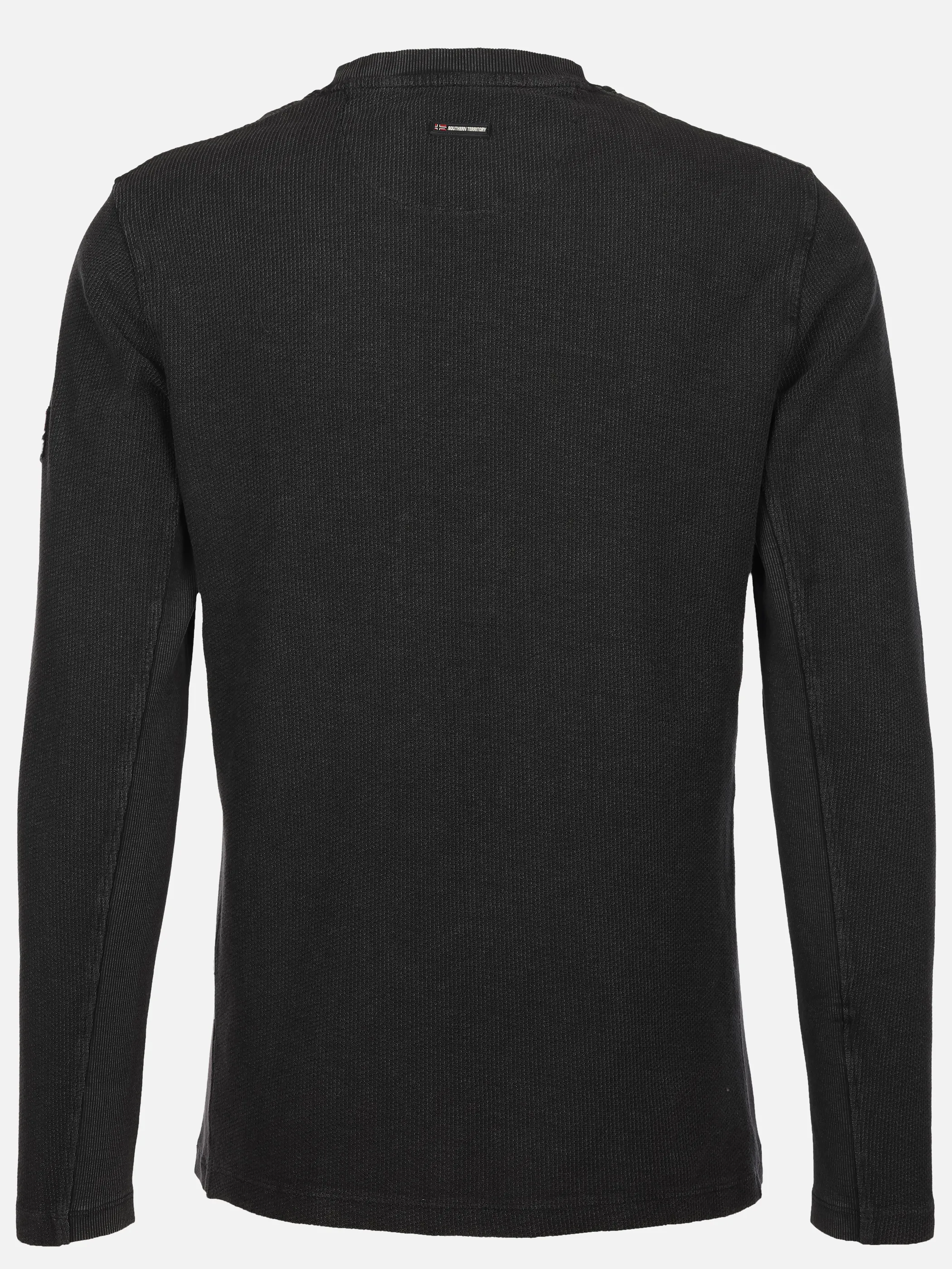 Southern Territory He. T-Shirt 1/1 Arm Struktur Grau 931167 DK GREY 2