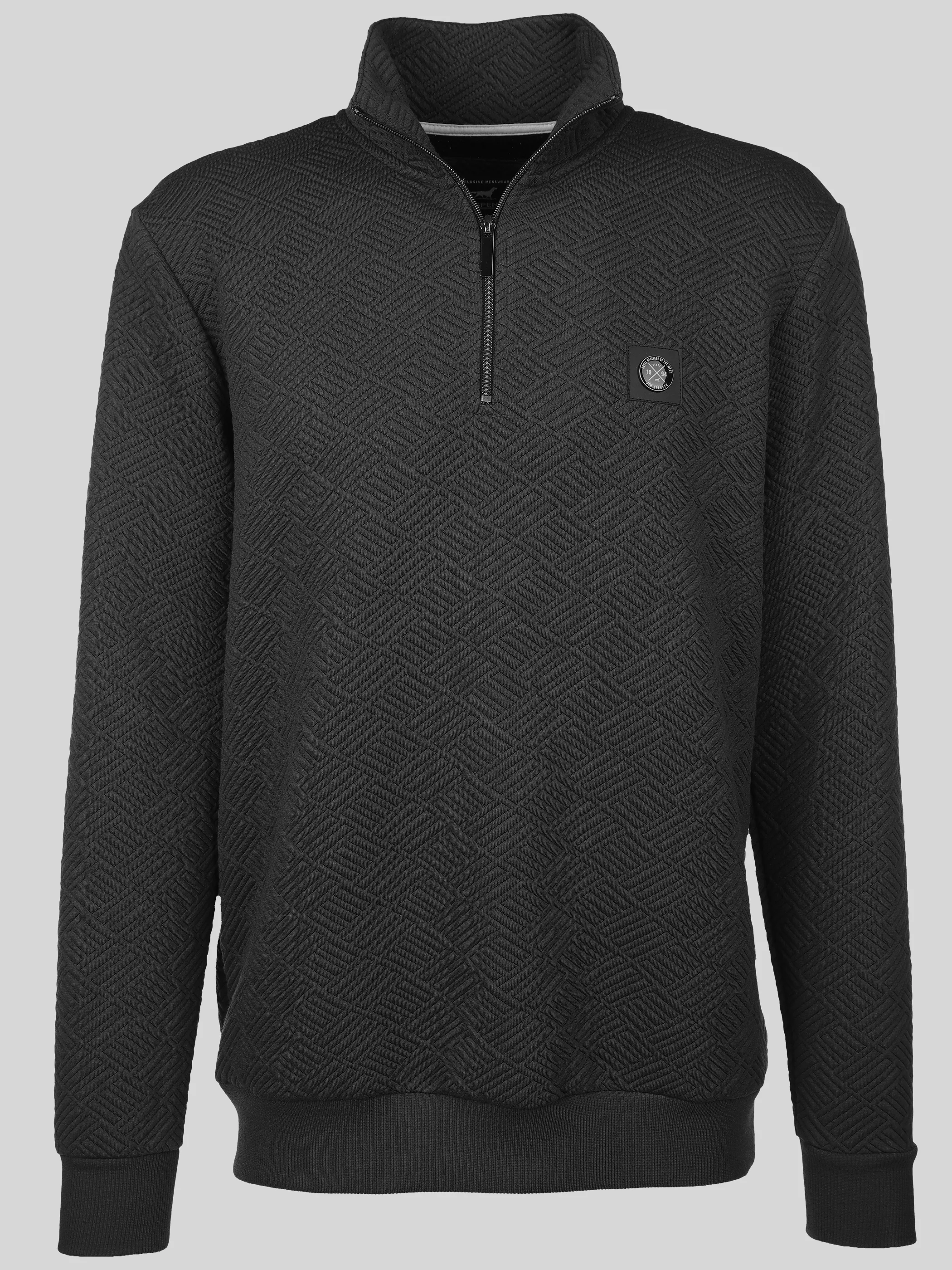 Jim Spencer He. Sweattroyer Jacquard RV Schwarz 905046 BLACK 1 Jim Spencer He. Sweattroyer Jacquard RV Schwarz 905046 BLACK 1