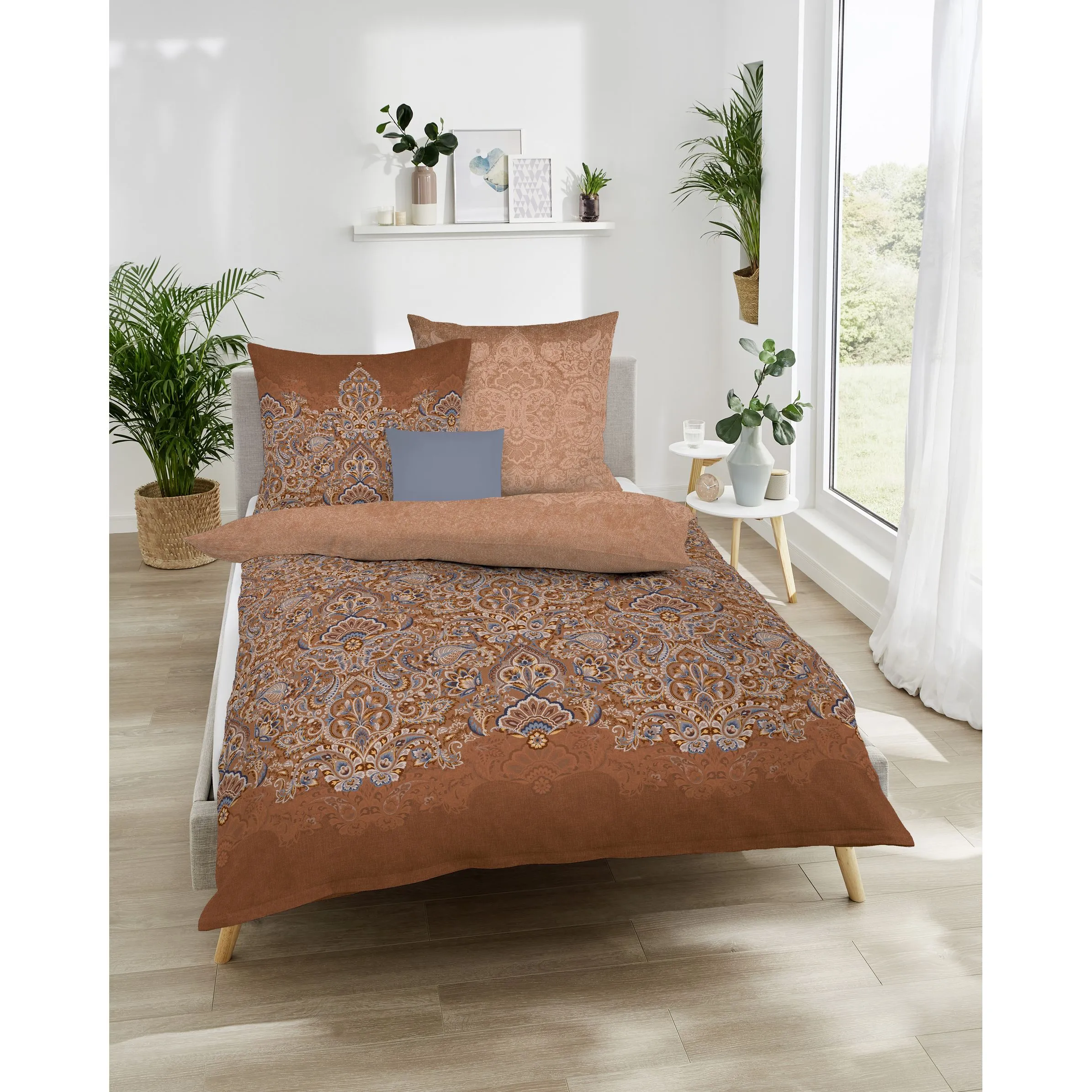 Kaeppel I Biberbettwäsche Indira 135x200 Rot 888441 KUPFER 1 Kaeppel I Biberbettwäsche Indira 135x200 Rot 888441 KUPFER 1