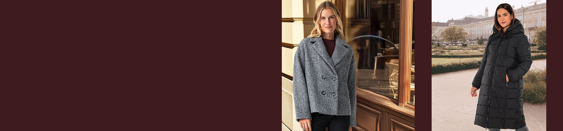 Zwei Frauen in Sommerkleidung am Strand
