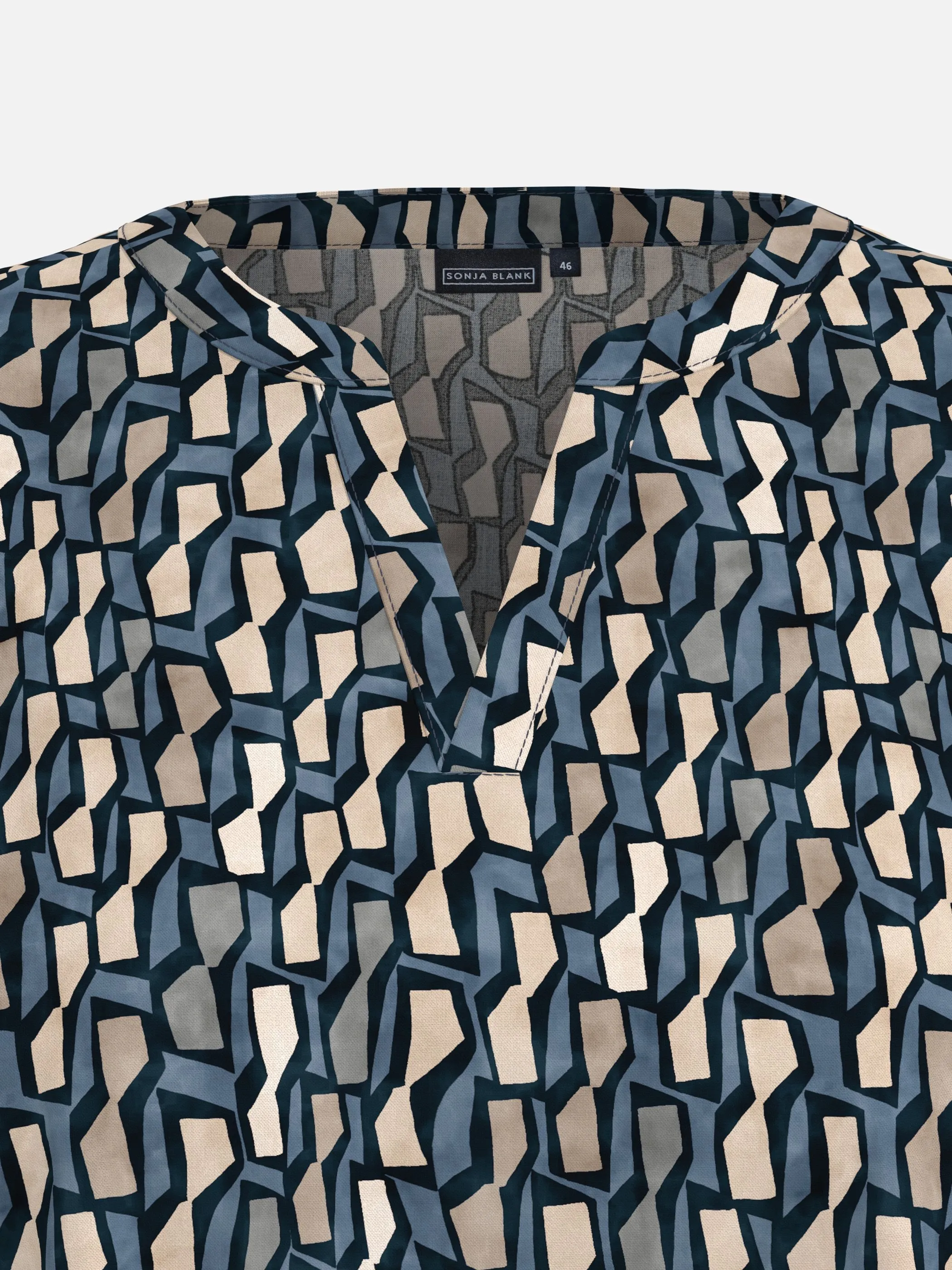 Sonja Blank Da-gr.Gr. Bluse Bunt 930009 AOP PRINT 3