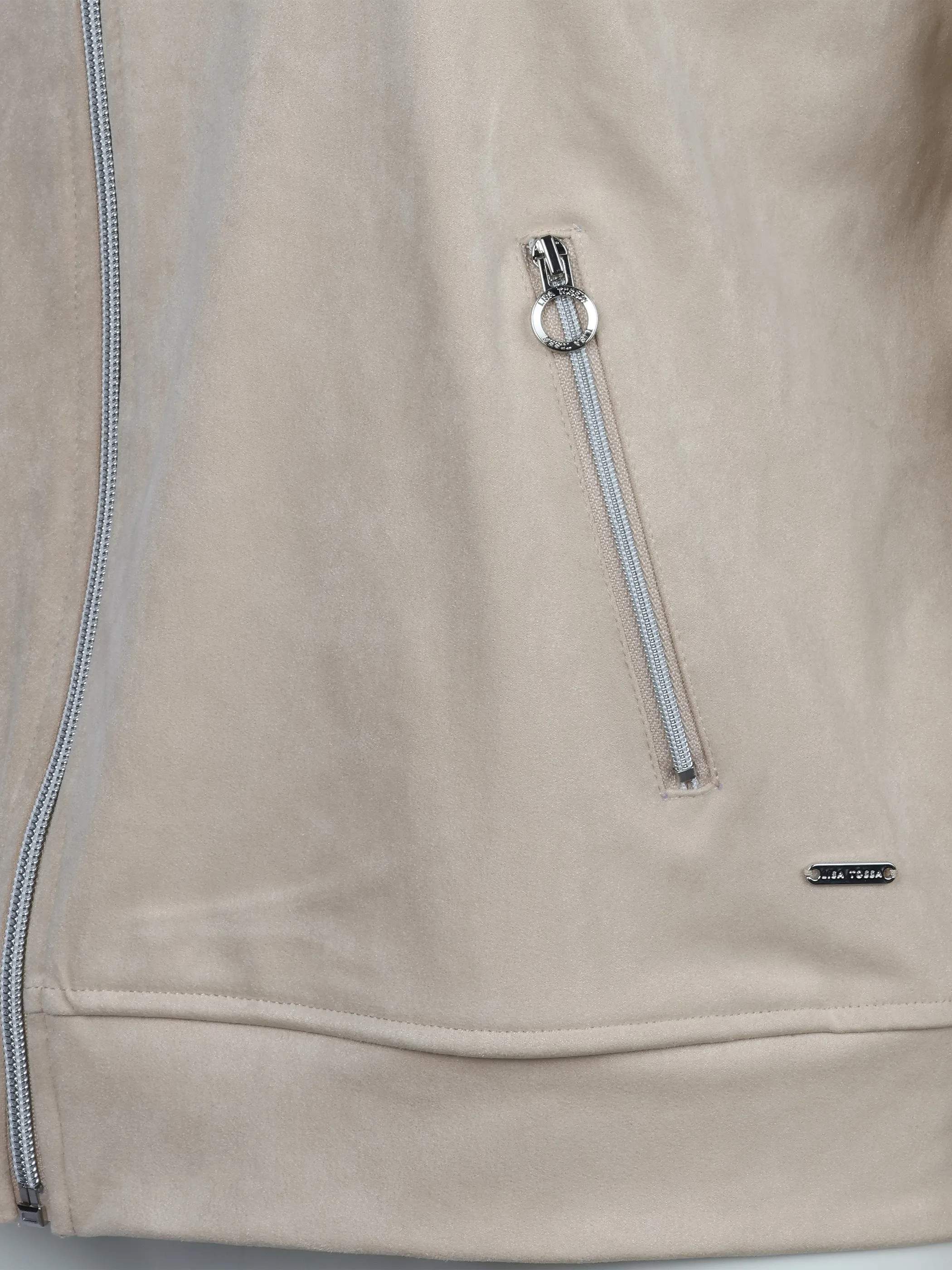 Lisa Tossa Da-Blouson in Veloursleder Opt Beige 924188 BEIGE 3