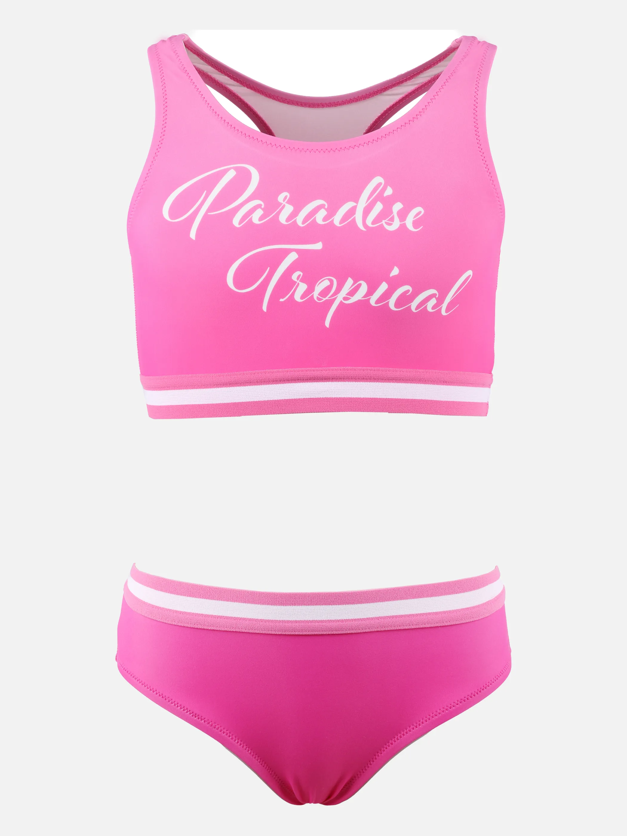 Stop + Go Md-Bustier-Bikini-Set m.Druck Pink 861513 PINK 1