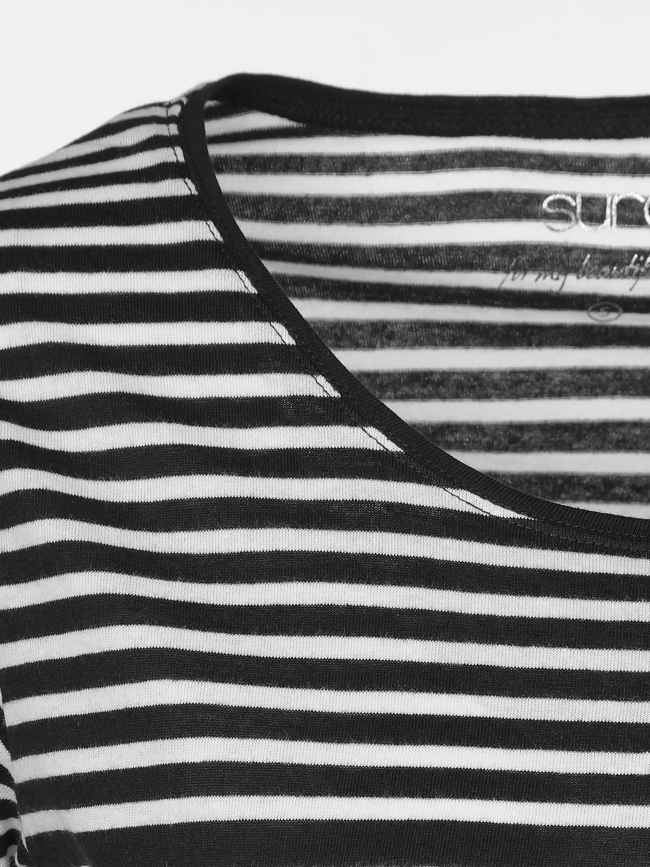 Sure Da-T-Shirt 2er-Pack Streifen/U Schwarz 851462 BLACK-WHIT 3 Sure Da-T-Shirt 2er-Pack Streifen/U Schwarz 851462 BLACK-WHIT 3