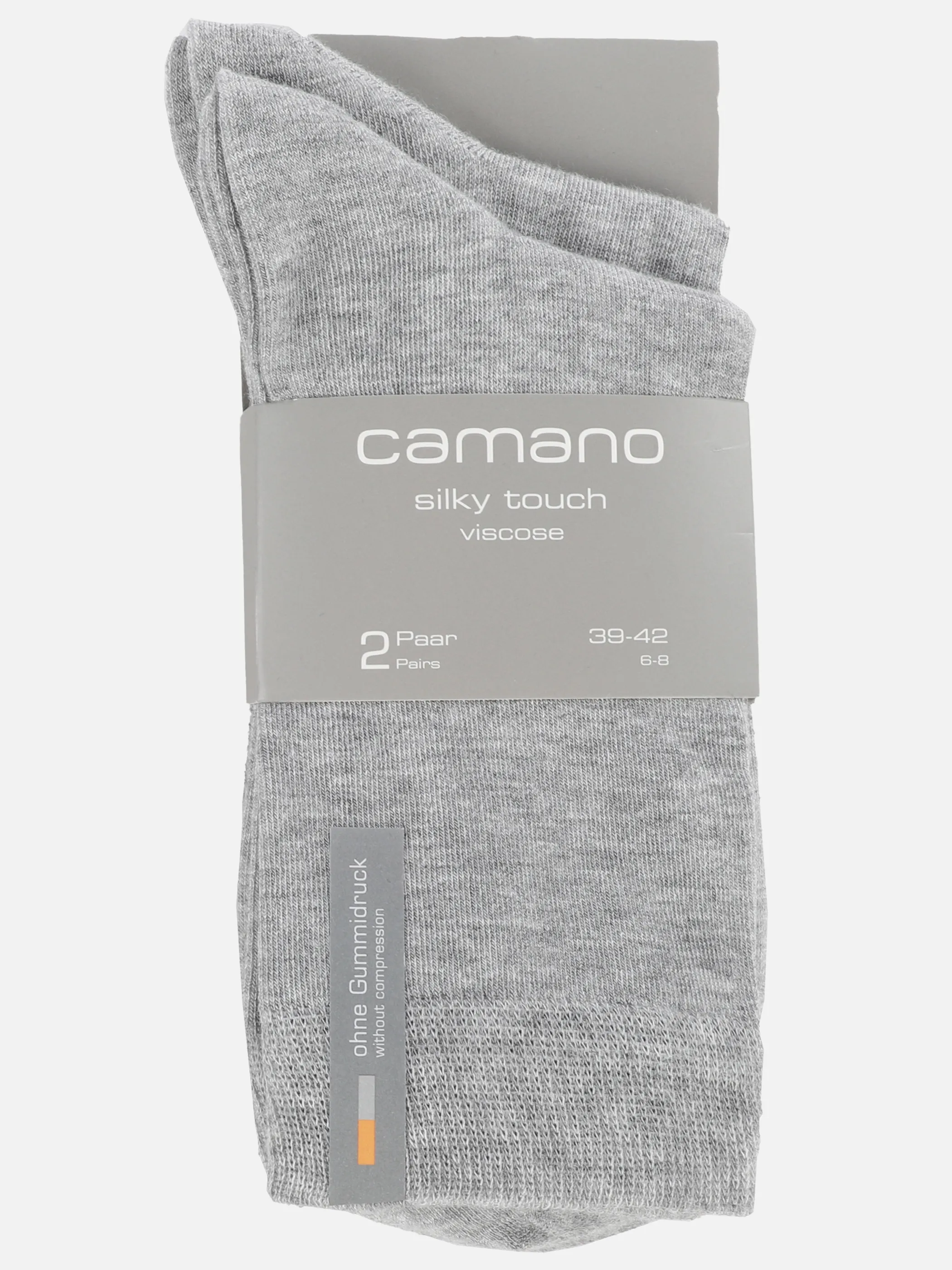 Camano 000003514 Da-Socken silky f 2P Grau 861930 0003 3