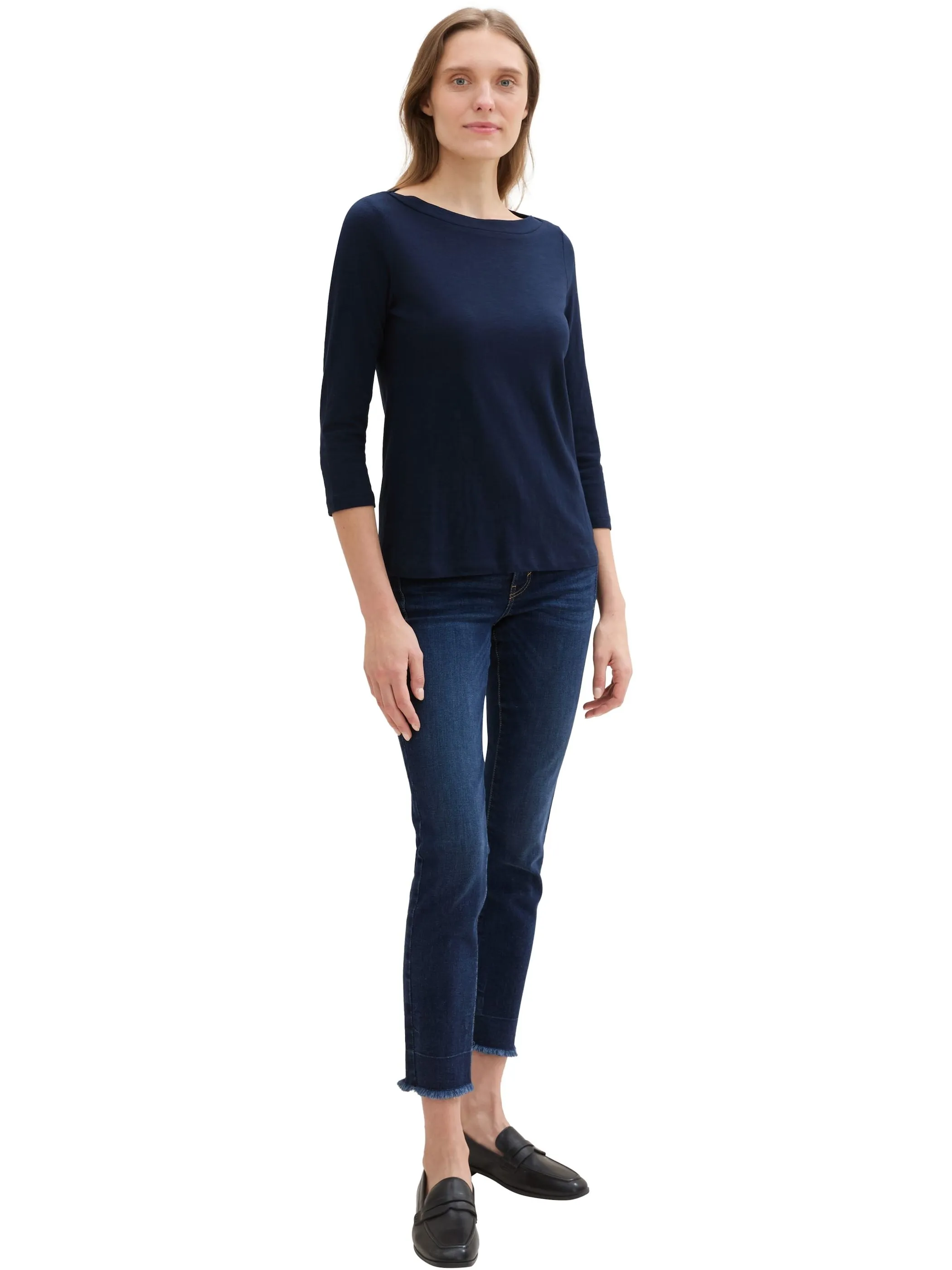 Tom Tailor 1038028 NOS T-Shirt basic slub Blau 883830 11789 4 Tom Tailor 1038028 NOS T-Shirt basic slub Blau 883830 11789 4