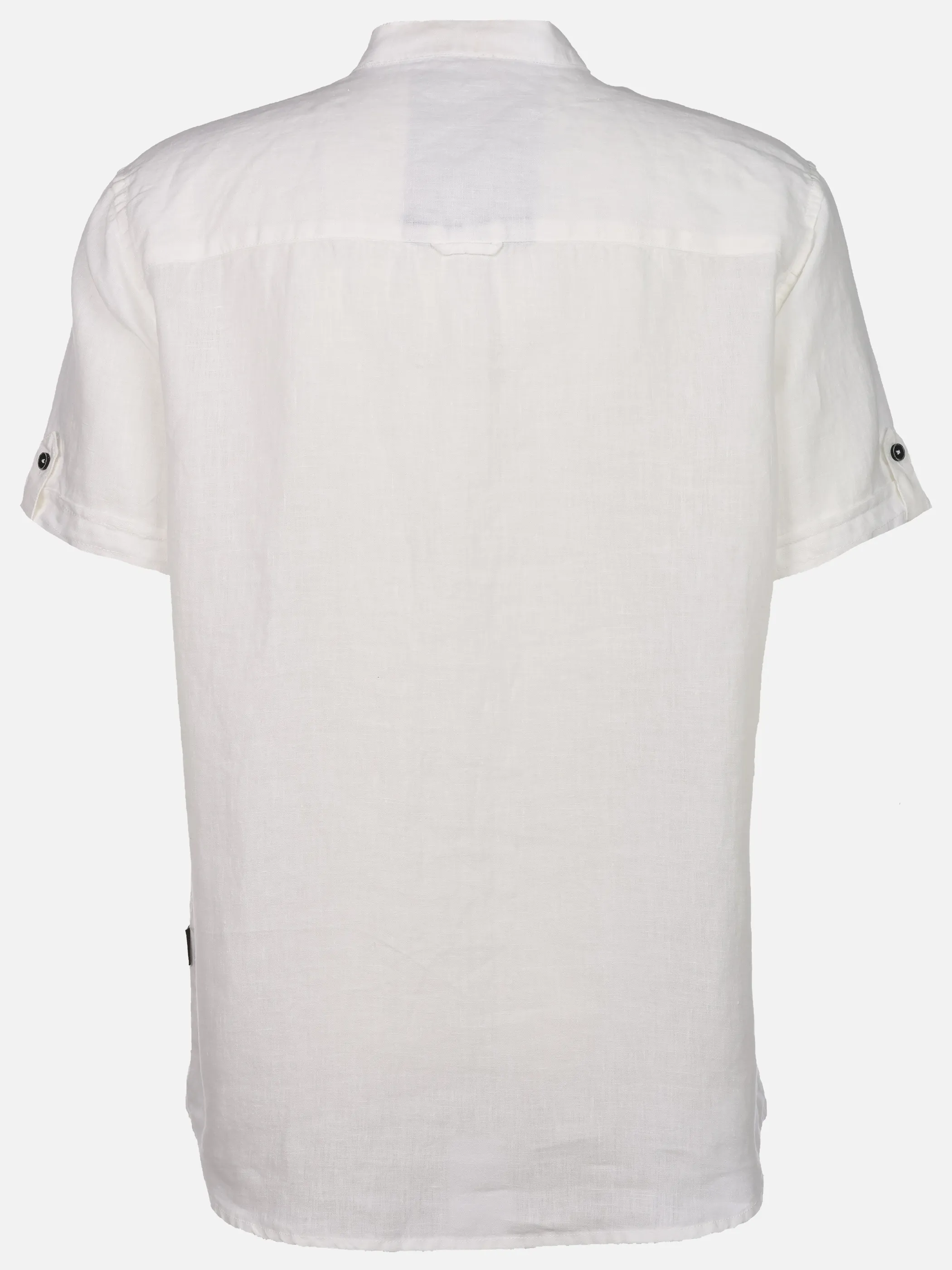 Jim Spencer He. Leinenhemd 1/2 Arm Stehkragen Weiß 922239 WHITE 2